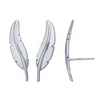 Sterling Silver Feather Ear-Climber Post Earring