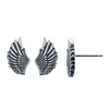 Sterling Silver Angel Wings Post Earring
