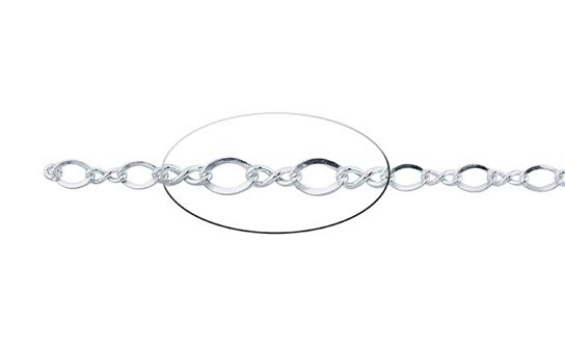 Sterling Silver Figure 8 Design Necklaces