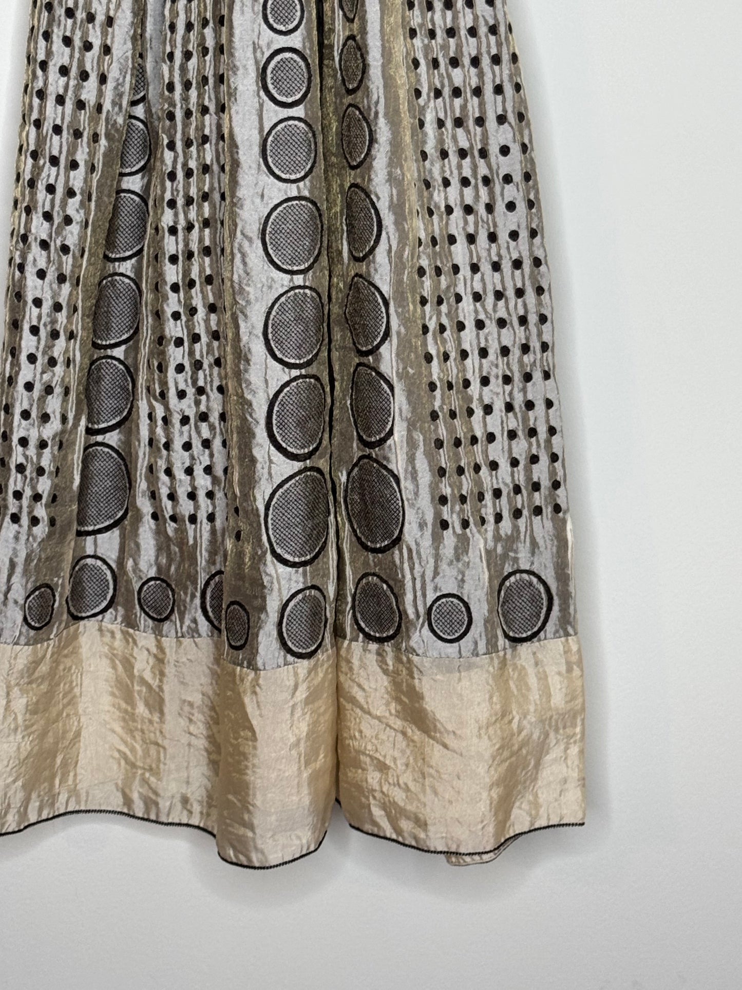 Shiny Beige Max Studio Sun Dress, One Size