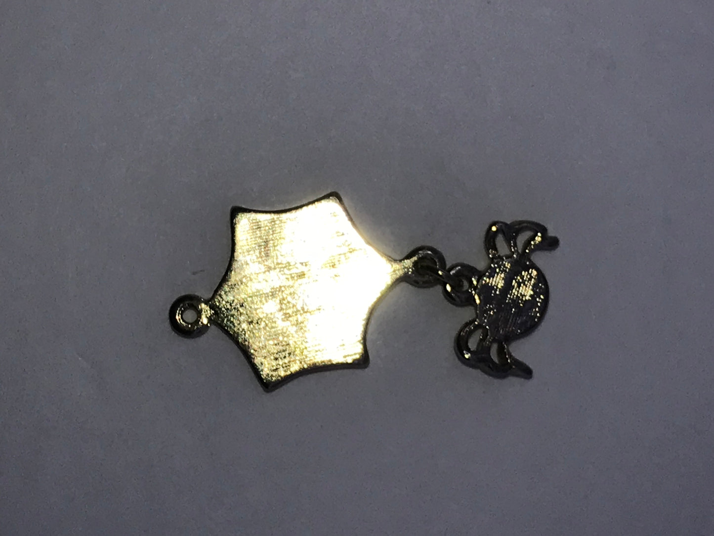 Silver Spider Web with Spider Dangle Pendant