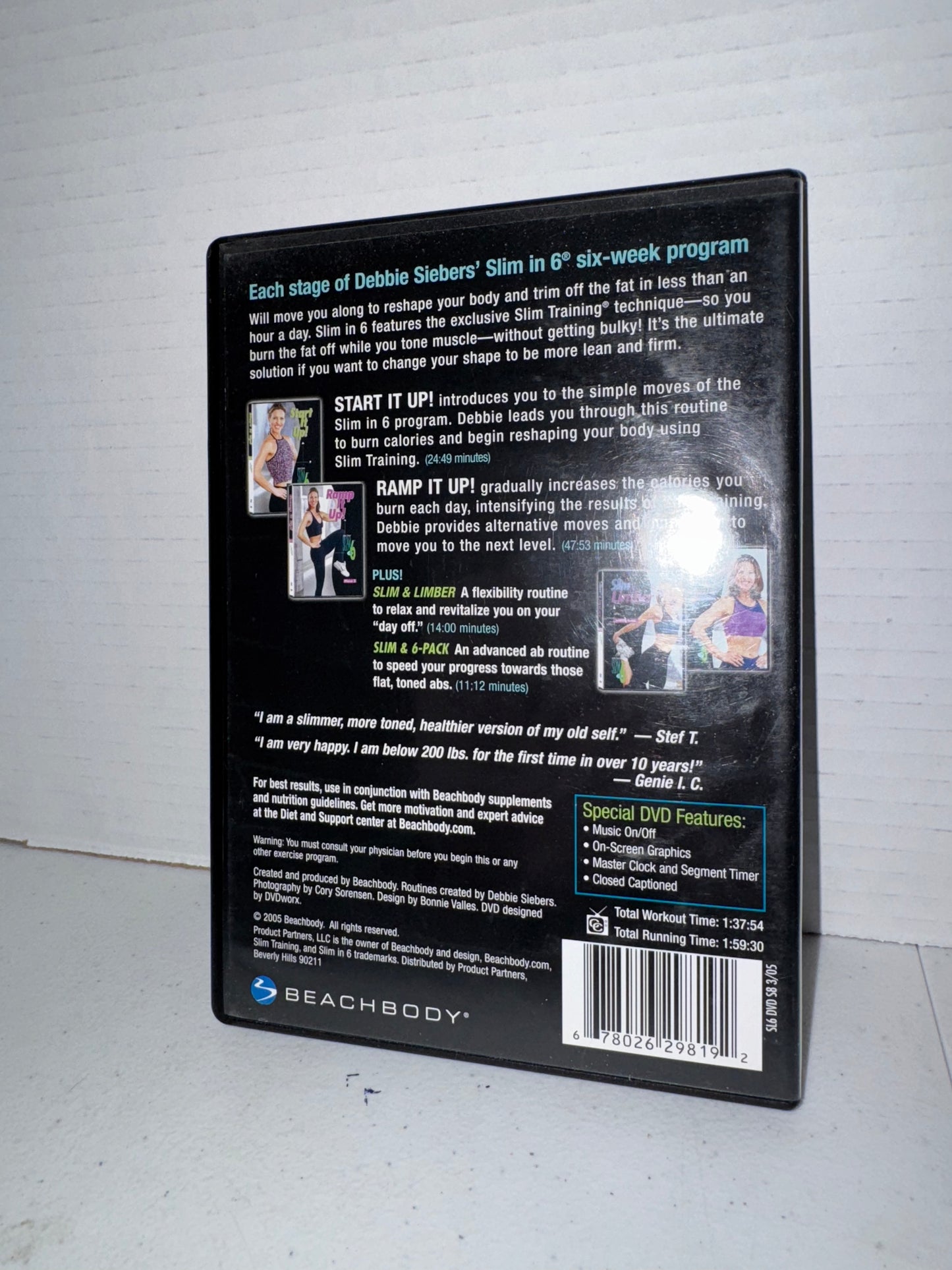 Beachbody Debbie Siebers Slim In 6 DVD 6-Week Program