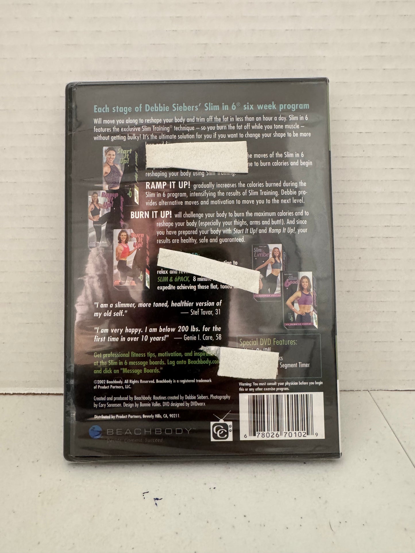Beachbody Debbie Siebers Slim In 6 DVD 6-Week Program, Brand New
