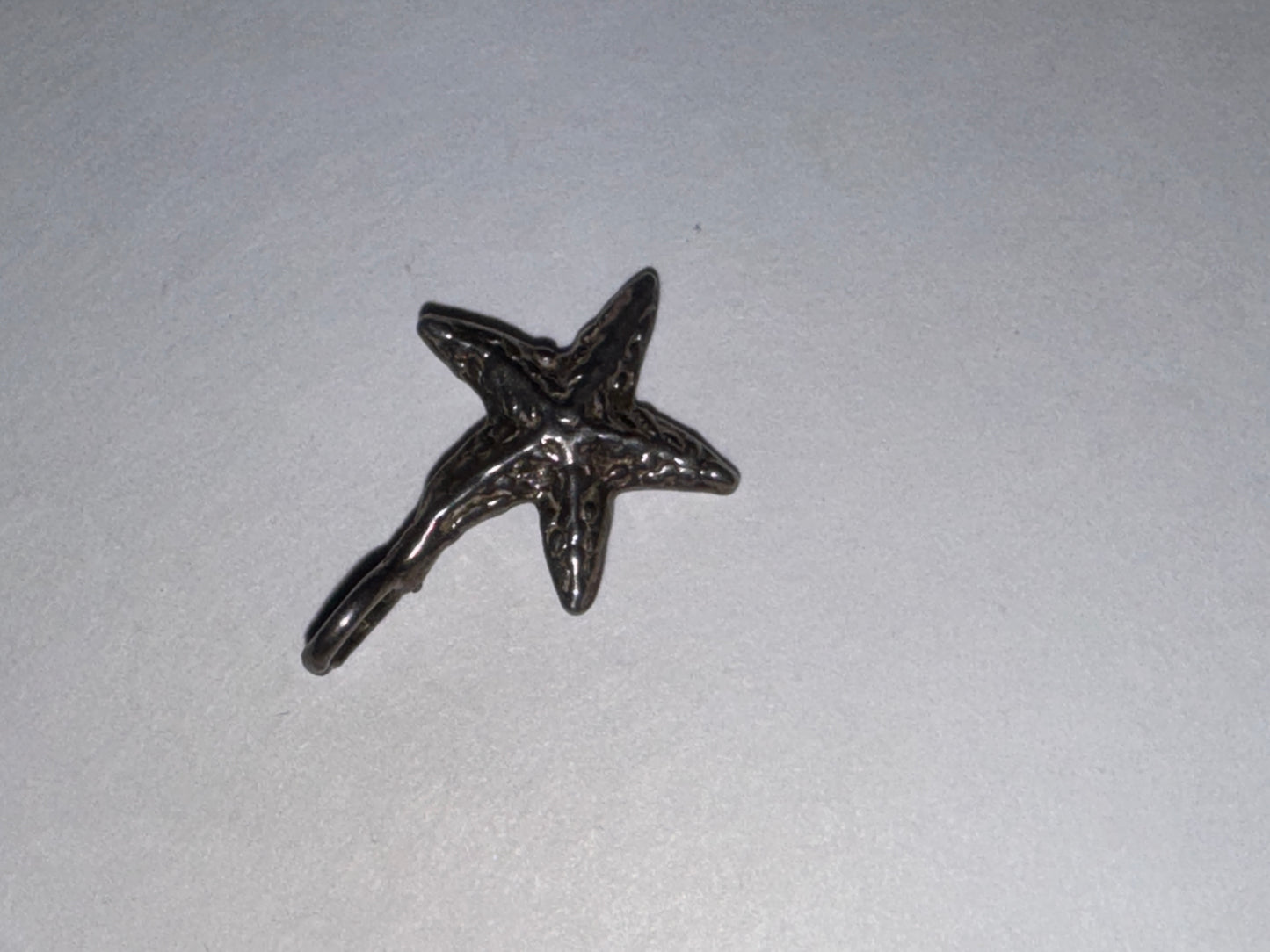 Small Silver Starfish Pendant