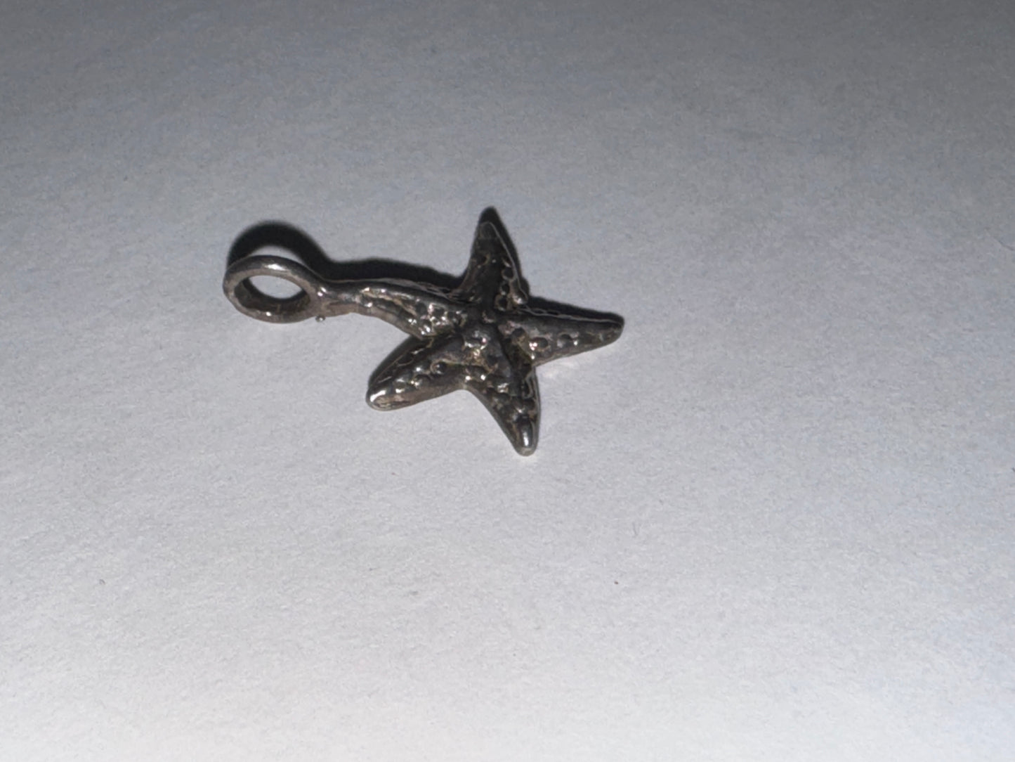 Small Silver Starfish Pendant