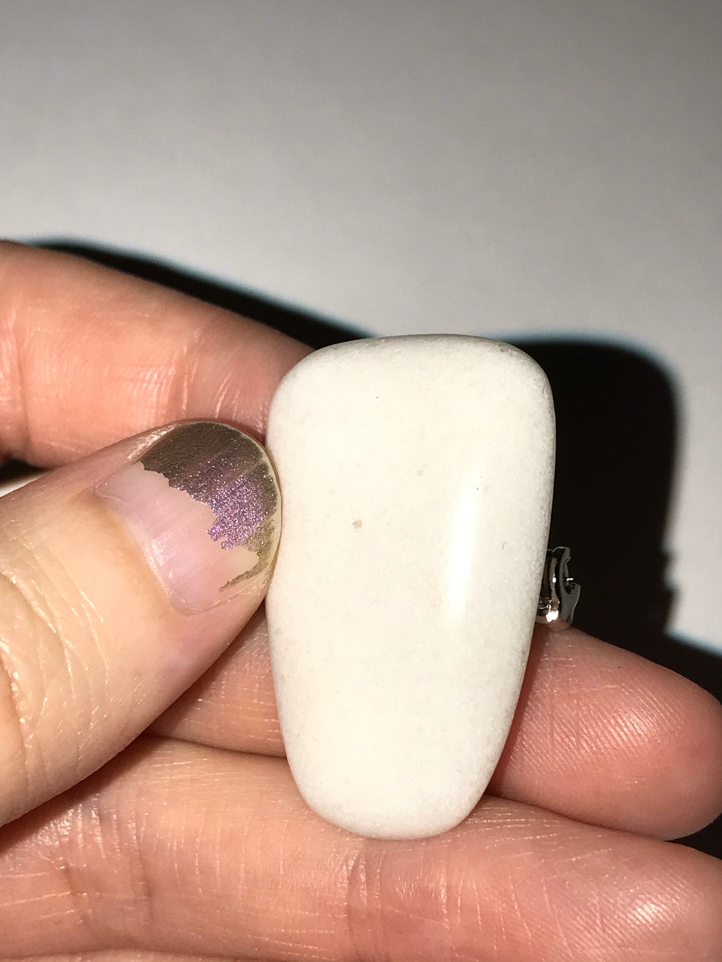 Snowy Quartz Pin