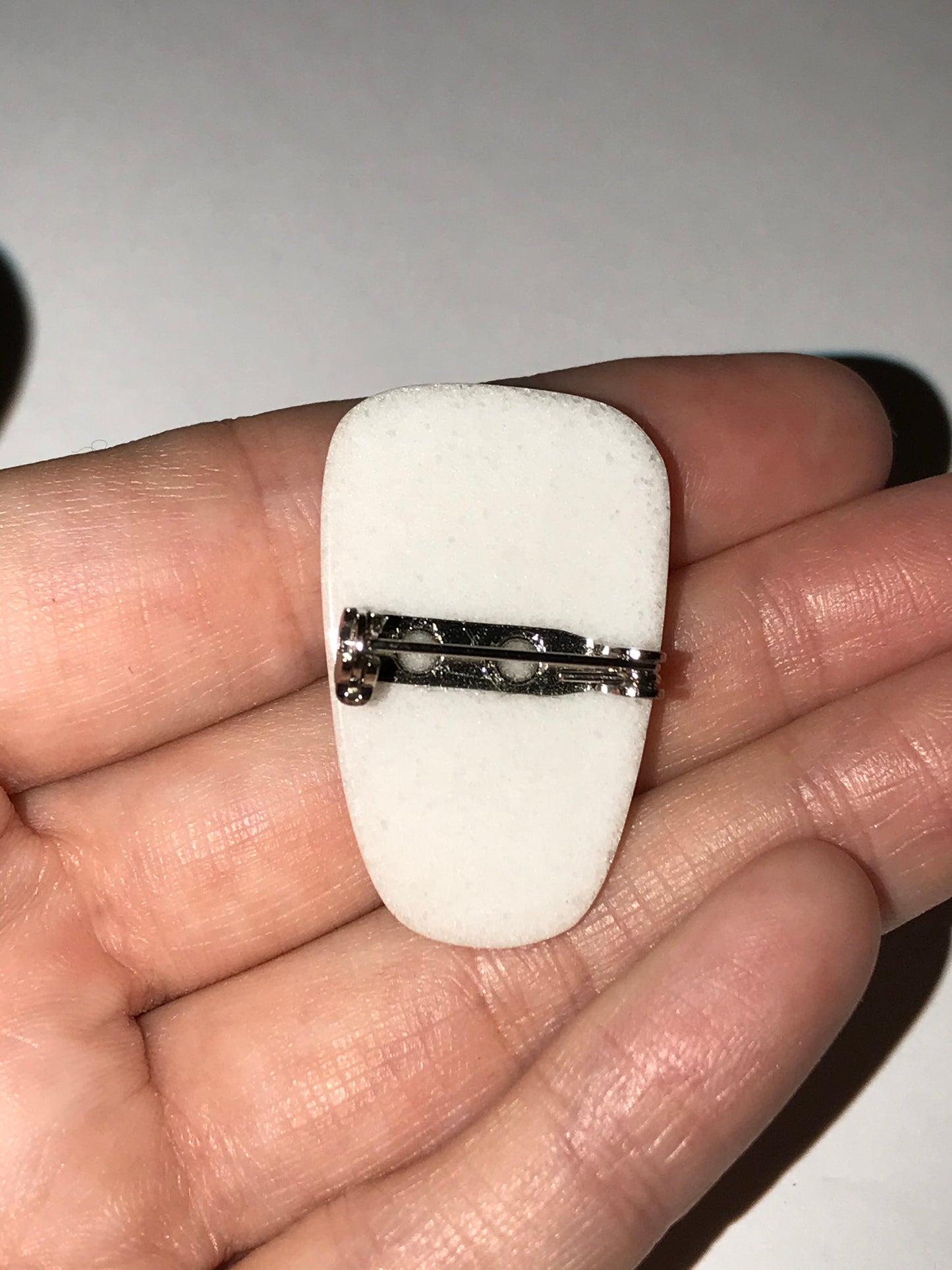 Snowy Quartz Pin