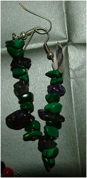 Sodalite And Malachite Earrings