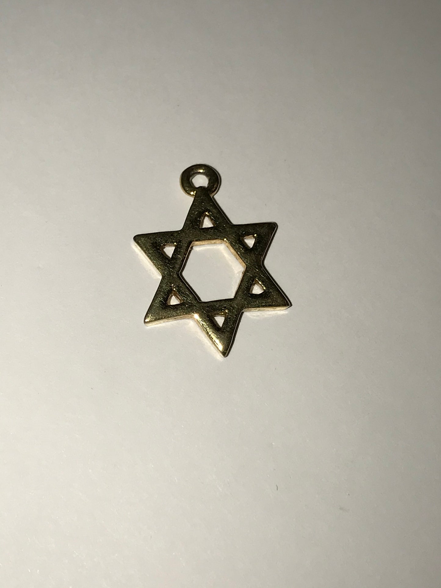 Gold Tone Star of David