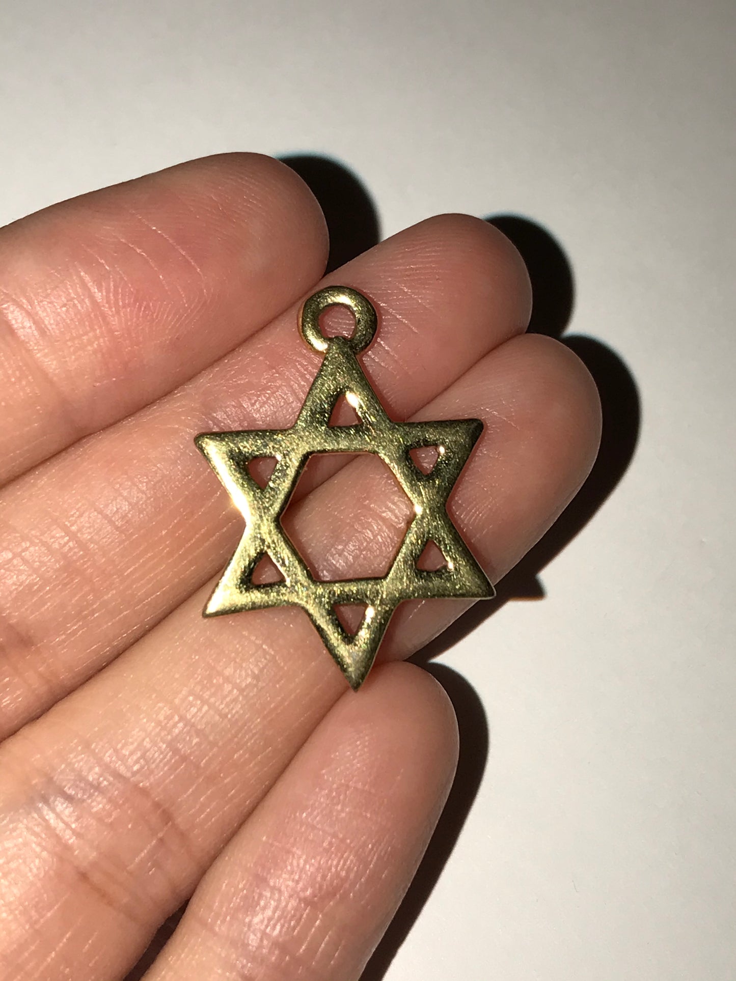 Gold Tone Star of David
