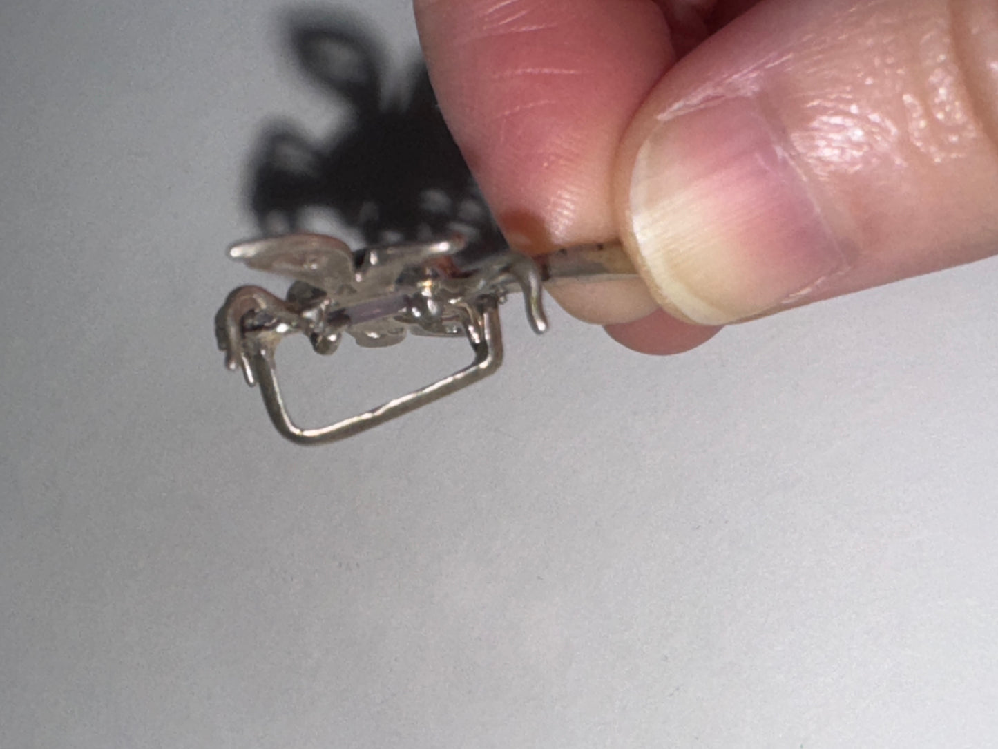 Sterling Dragonfly With Amethyst Pendant