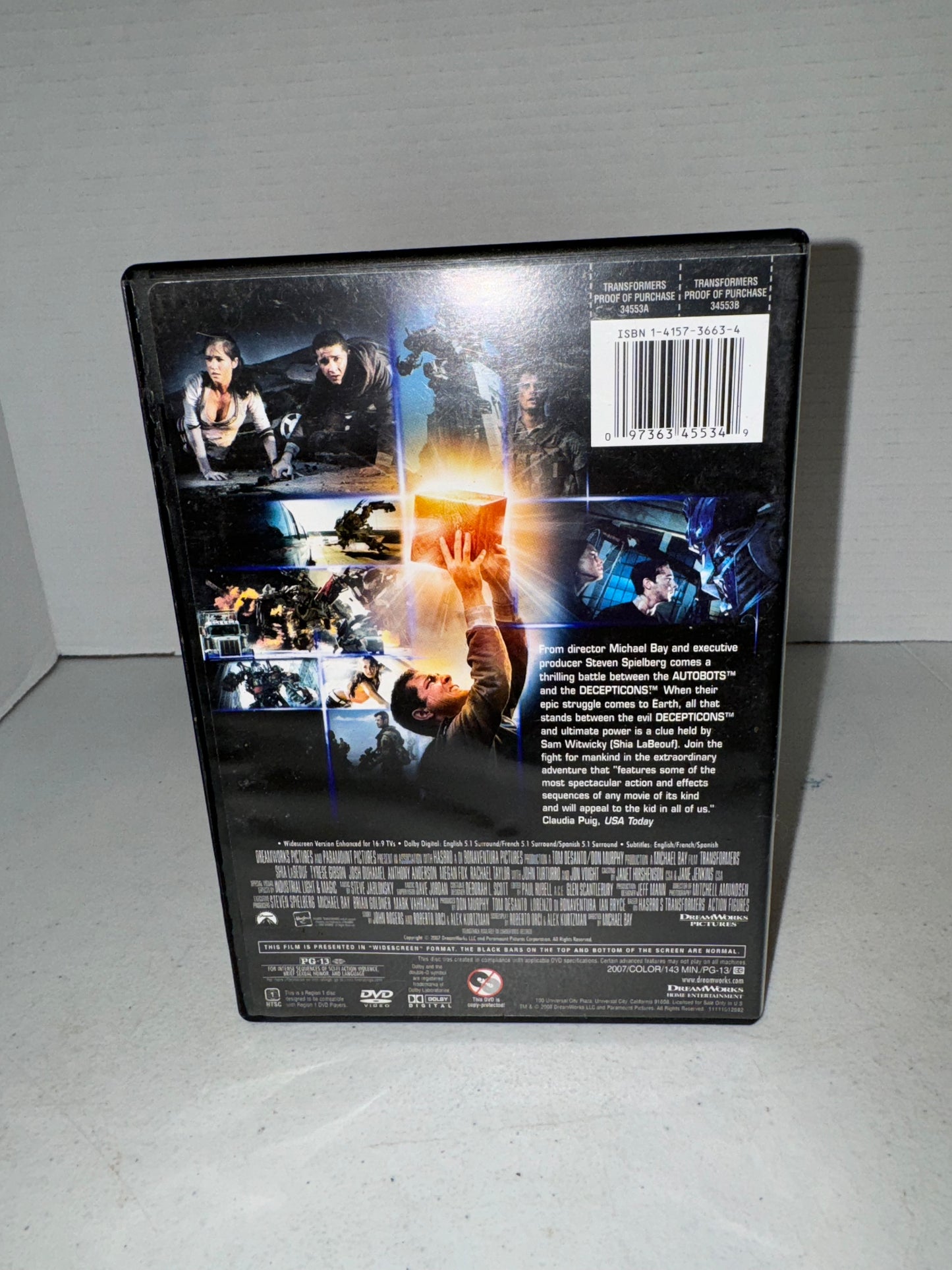 Transformers DVD Movie