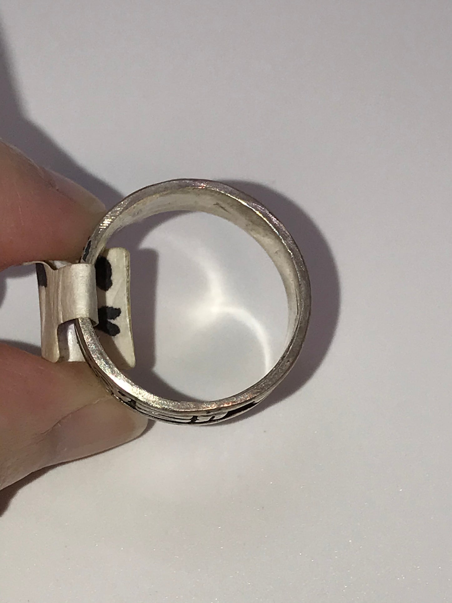 Sterling Silver Tribal Toucan Ring, Size 8 1/2