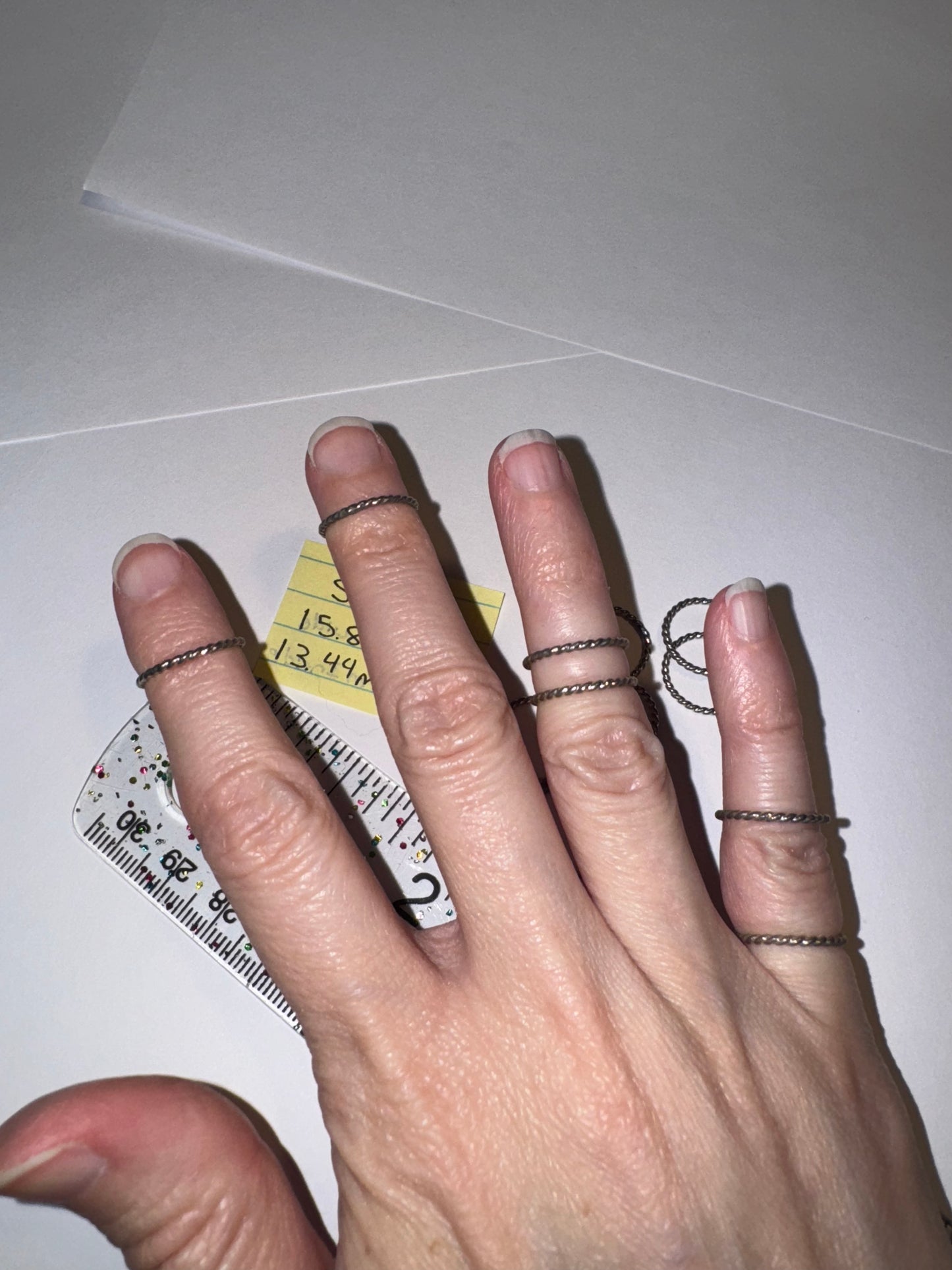 Sterling Silver Twisty Ring, Size 2