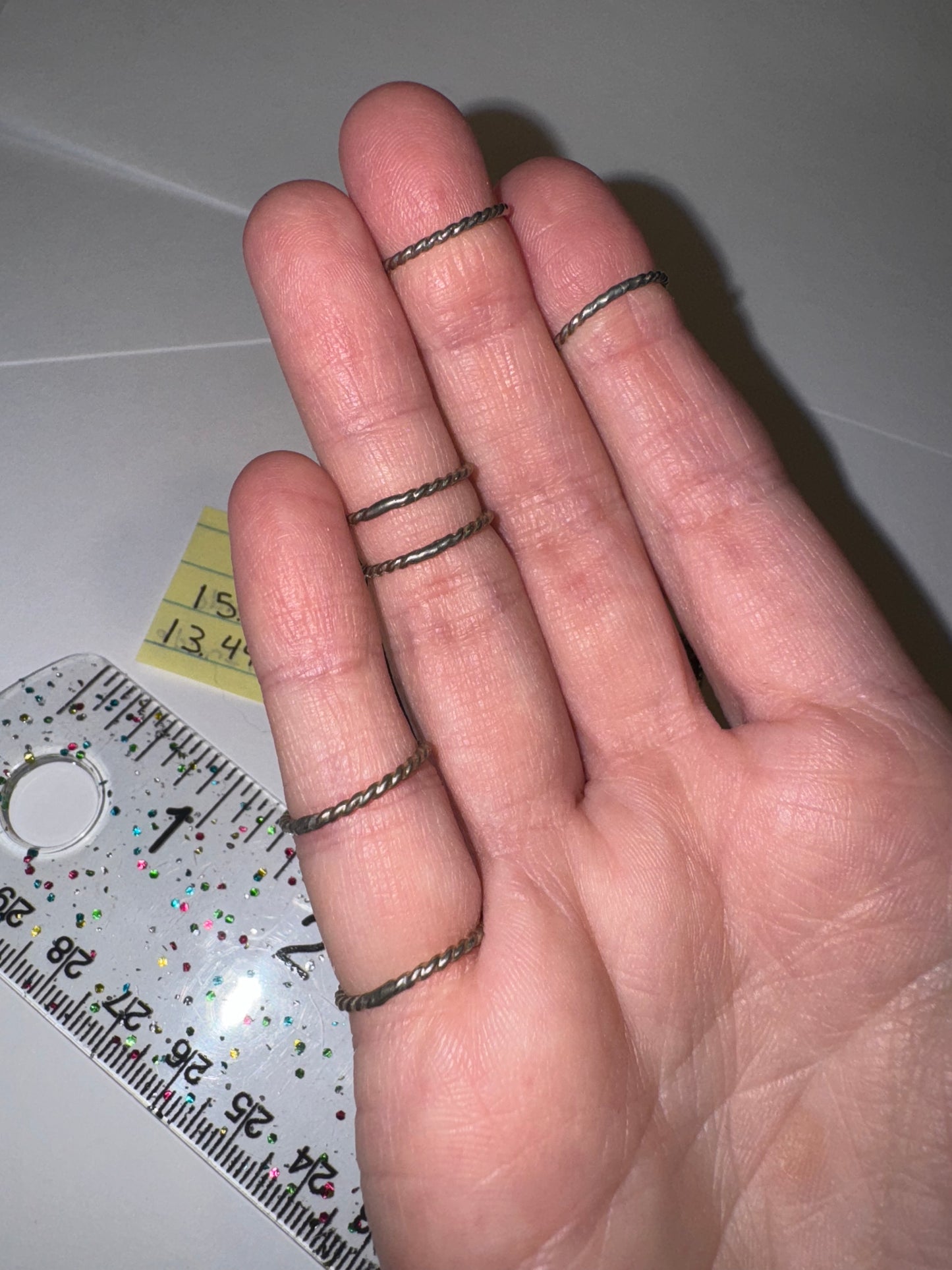 Sterling Silver Twisty Ring, Size 2