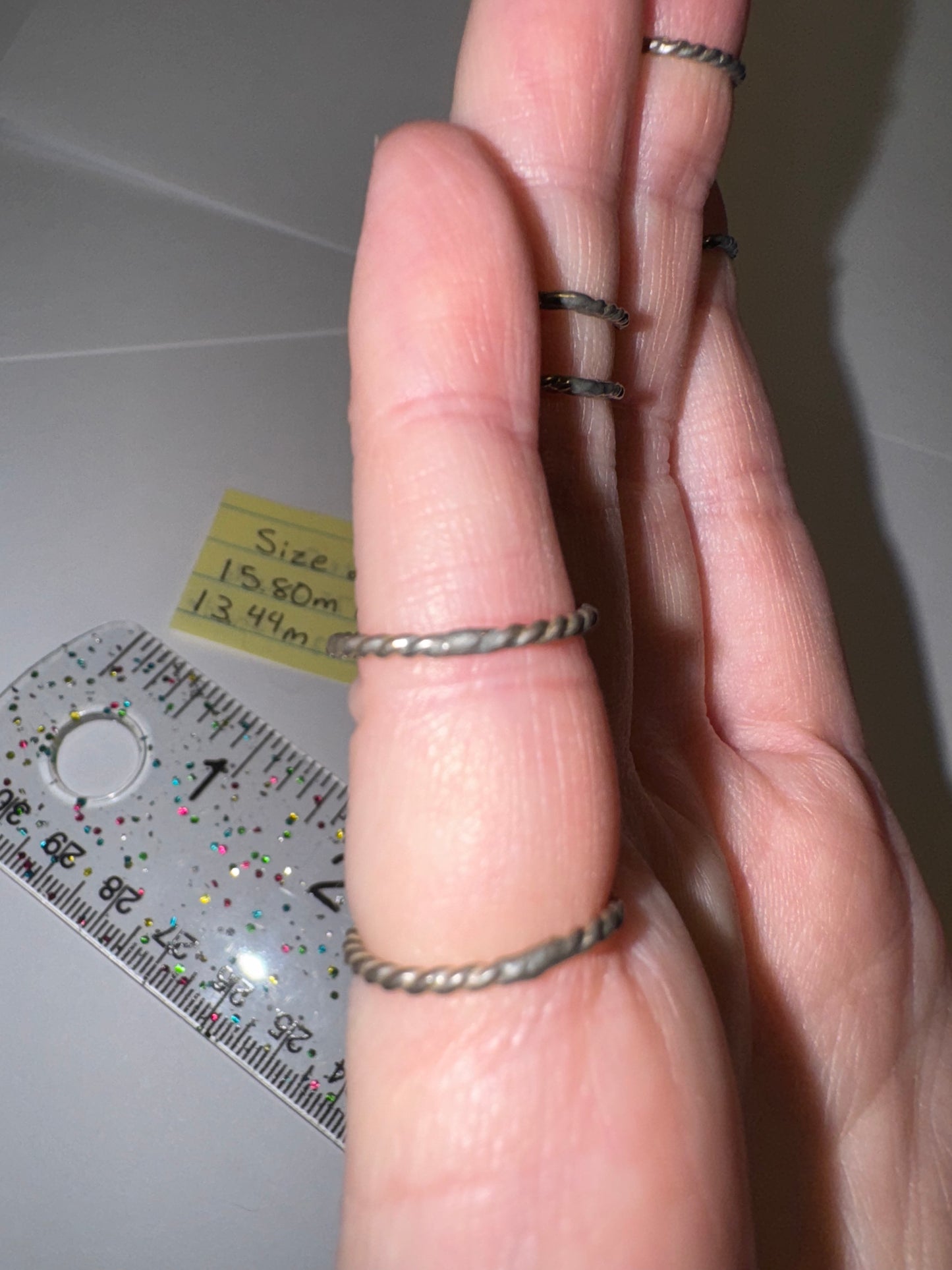 Sterling Silver Twisty Ring, Size 2