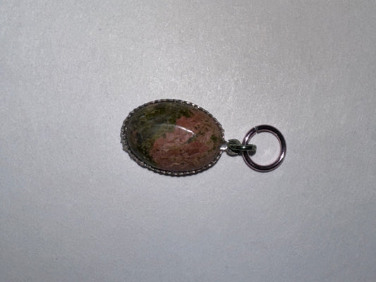 Unakite Oval Pendant