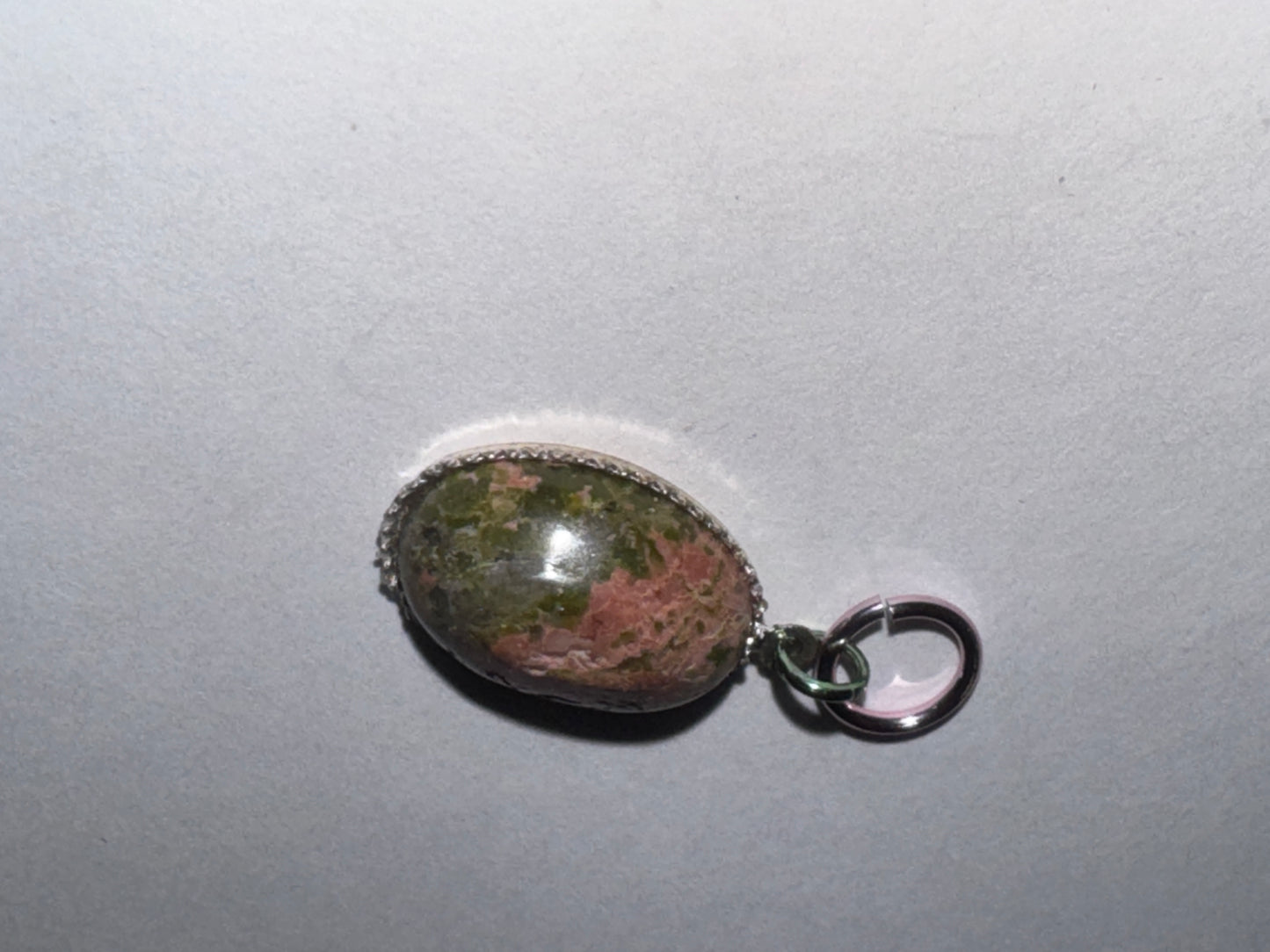 Unakite Oval Pendant