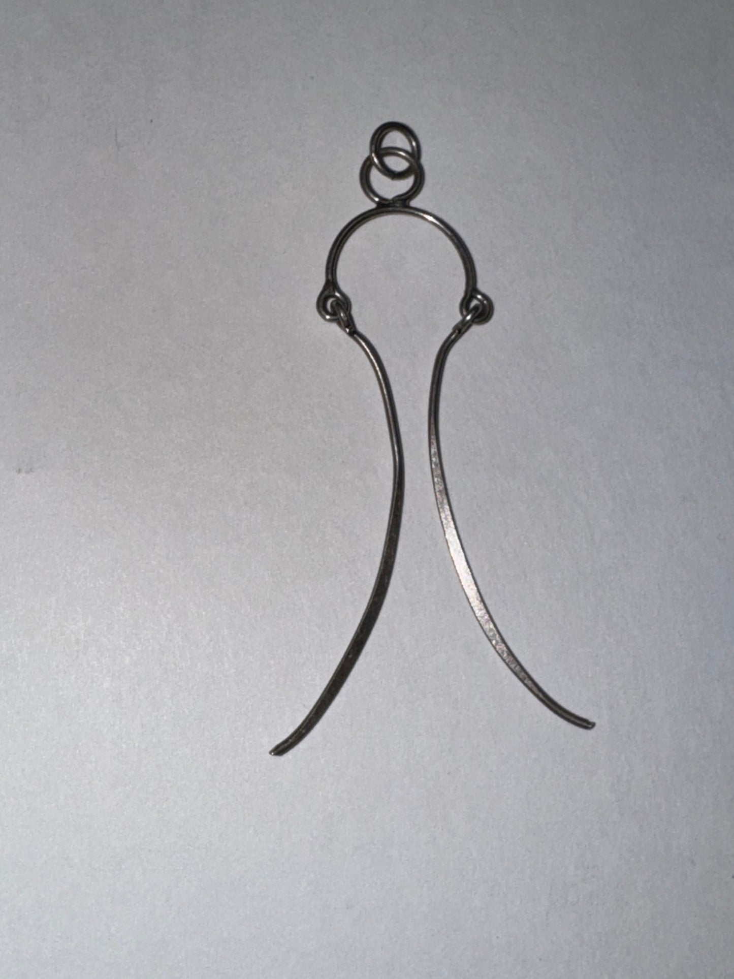Sterling Silver Wishbone Bridle Pendant