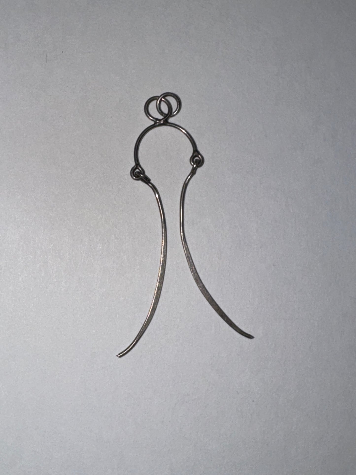 Sterling Silver Wishbone Bridle Pendant