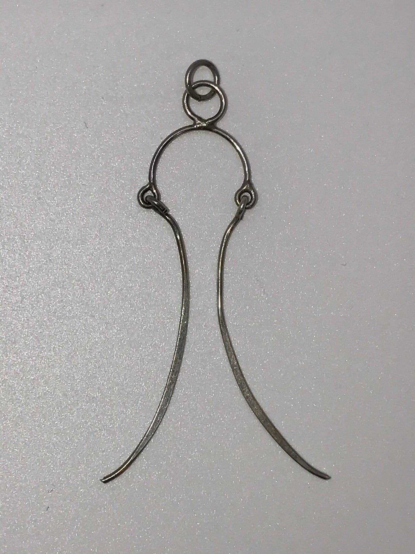 Sterling Silver Wishbone Bridle Pendant