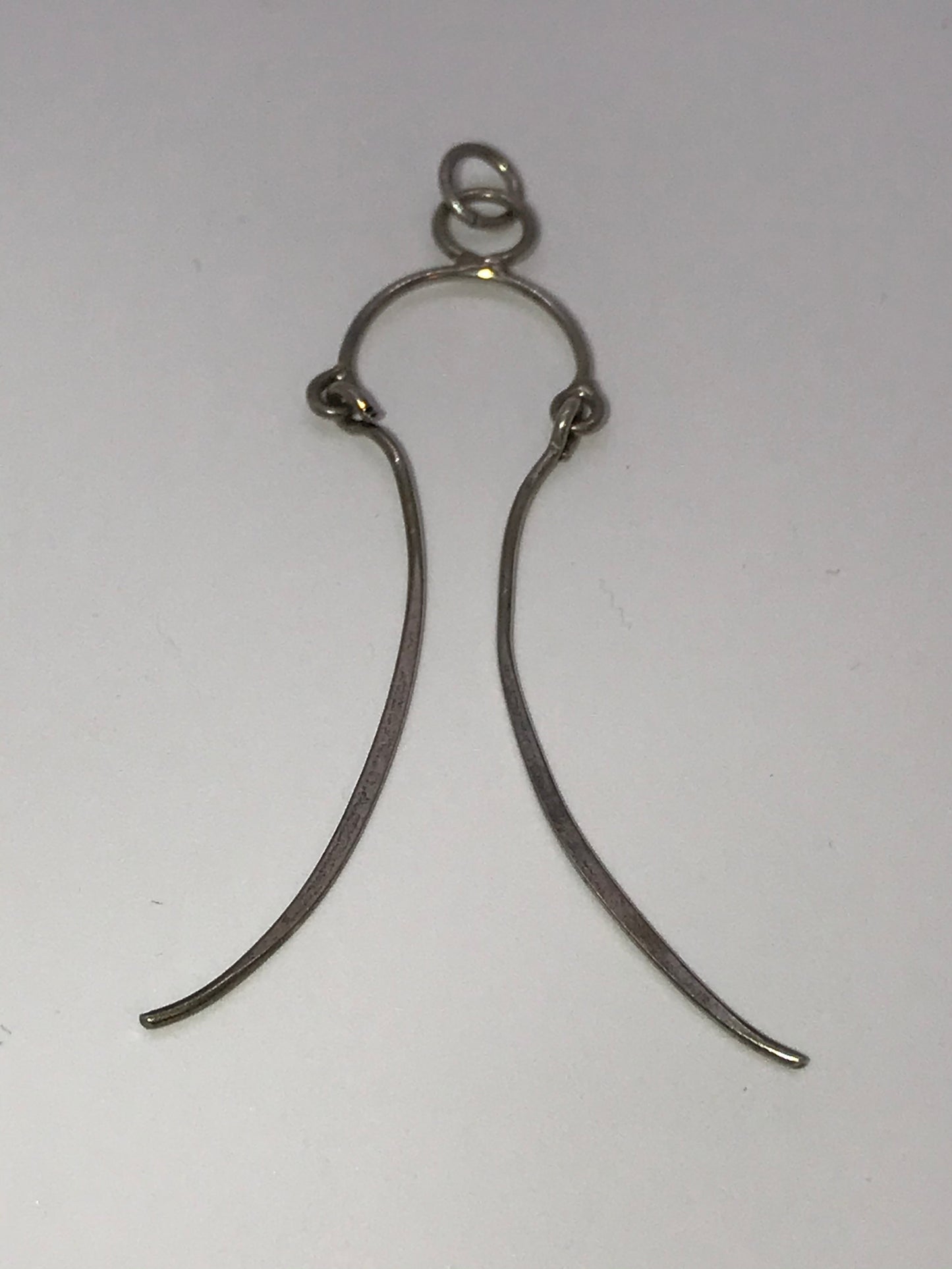 Sterling Silver Wishbone Bridle Pendant