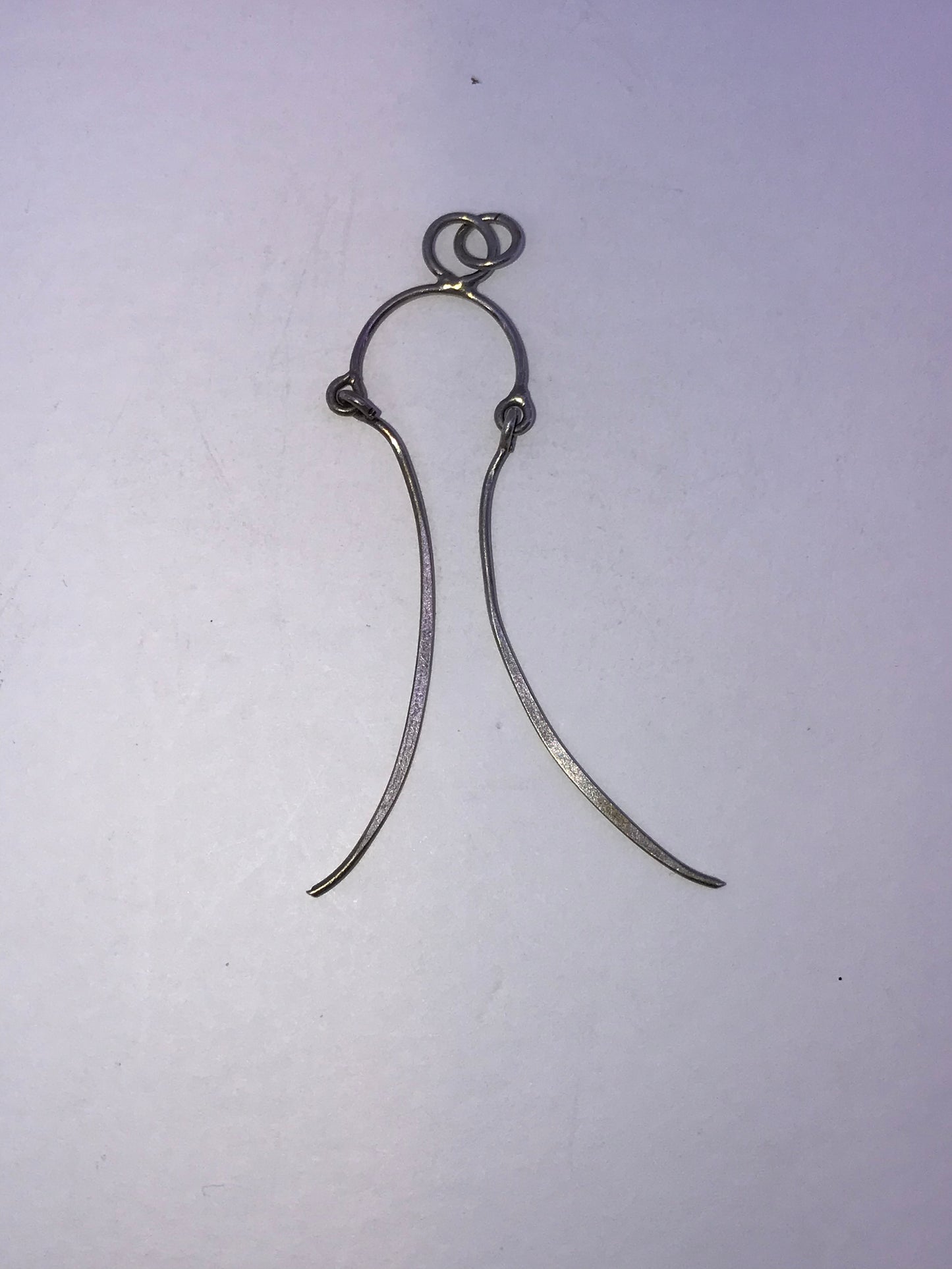 Sterling Silver Wishbone Bridle Pendant