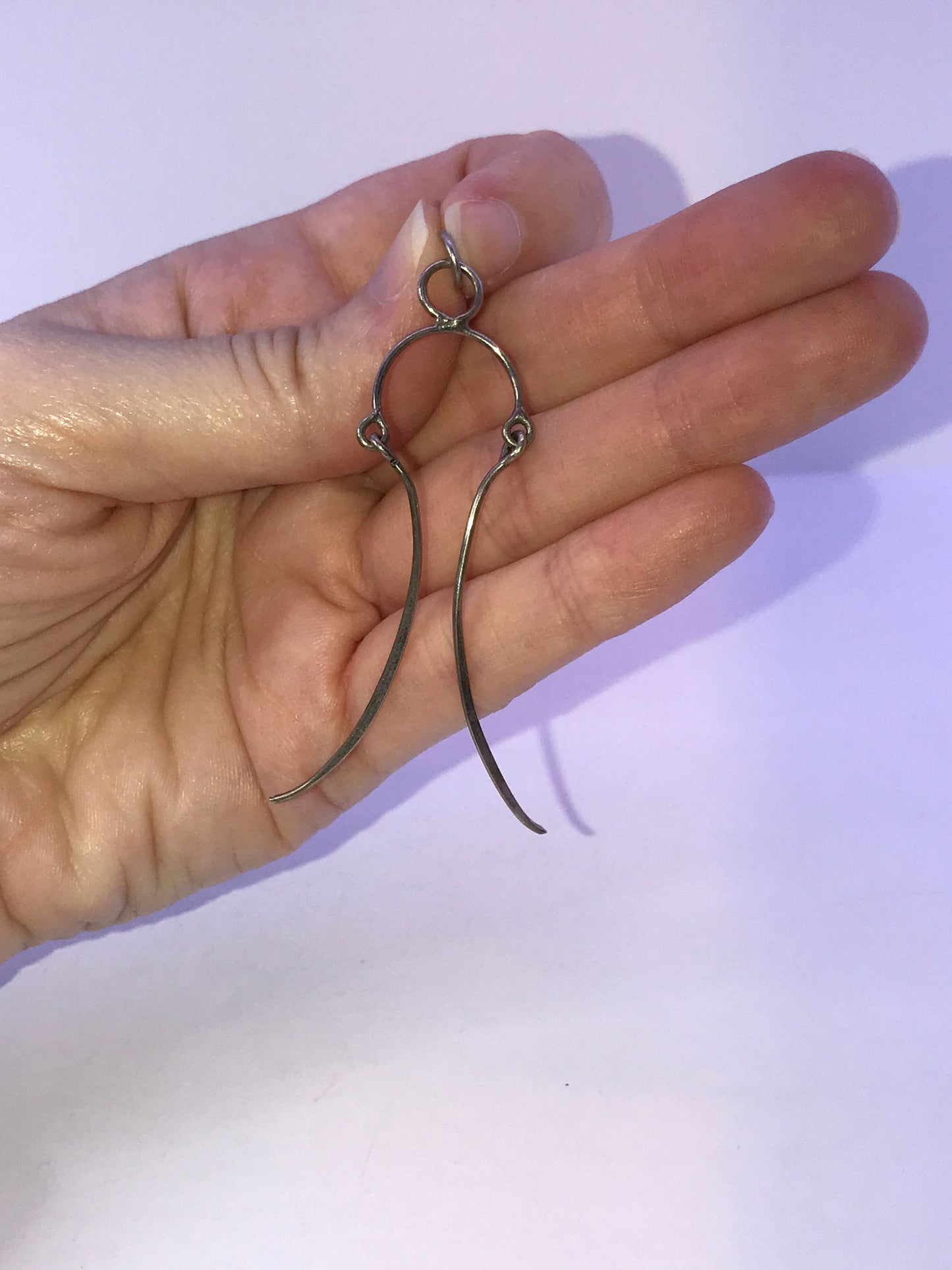 Sterling Silver Wishbone Bridle Pendant
