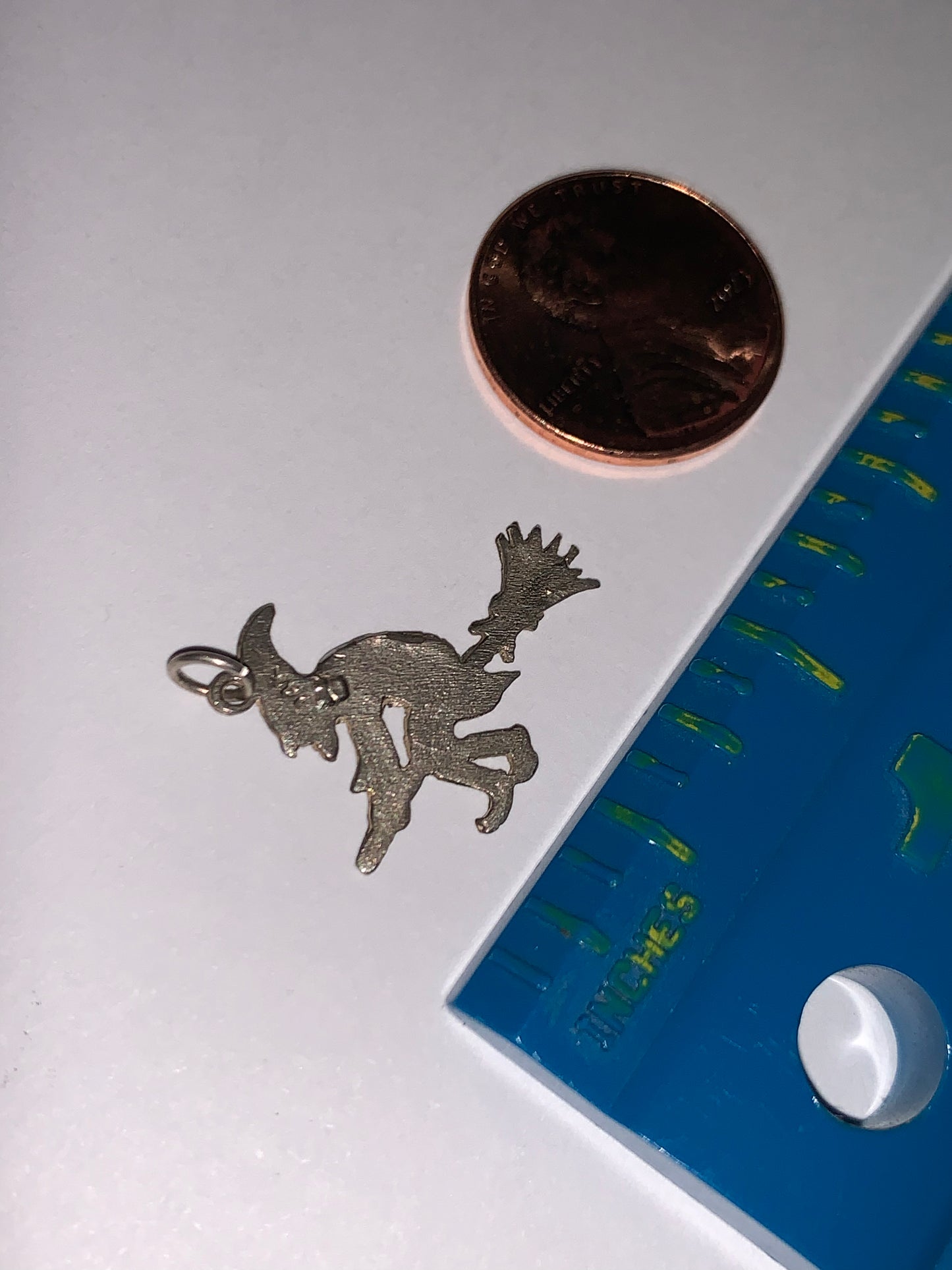 Sterling Silver Witch Pendant