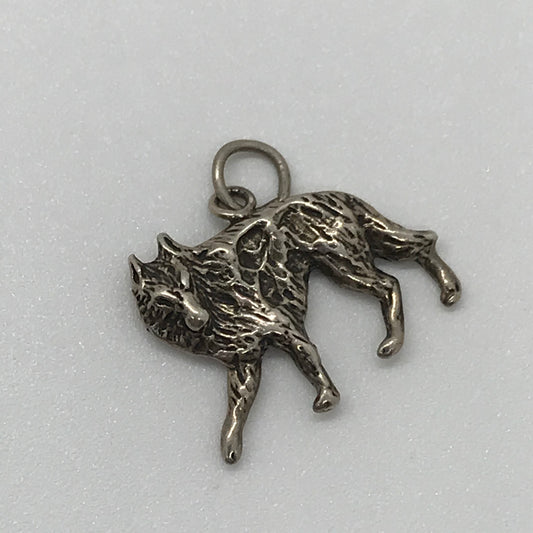 Sterling Silver Wolf Pendant