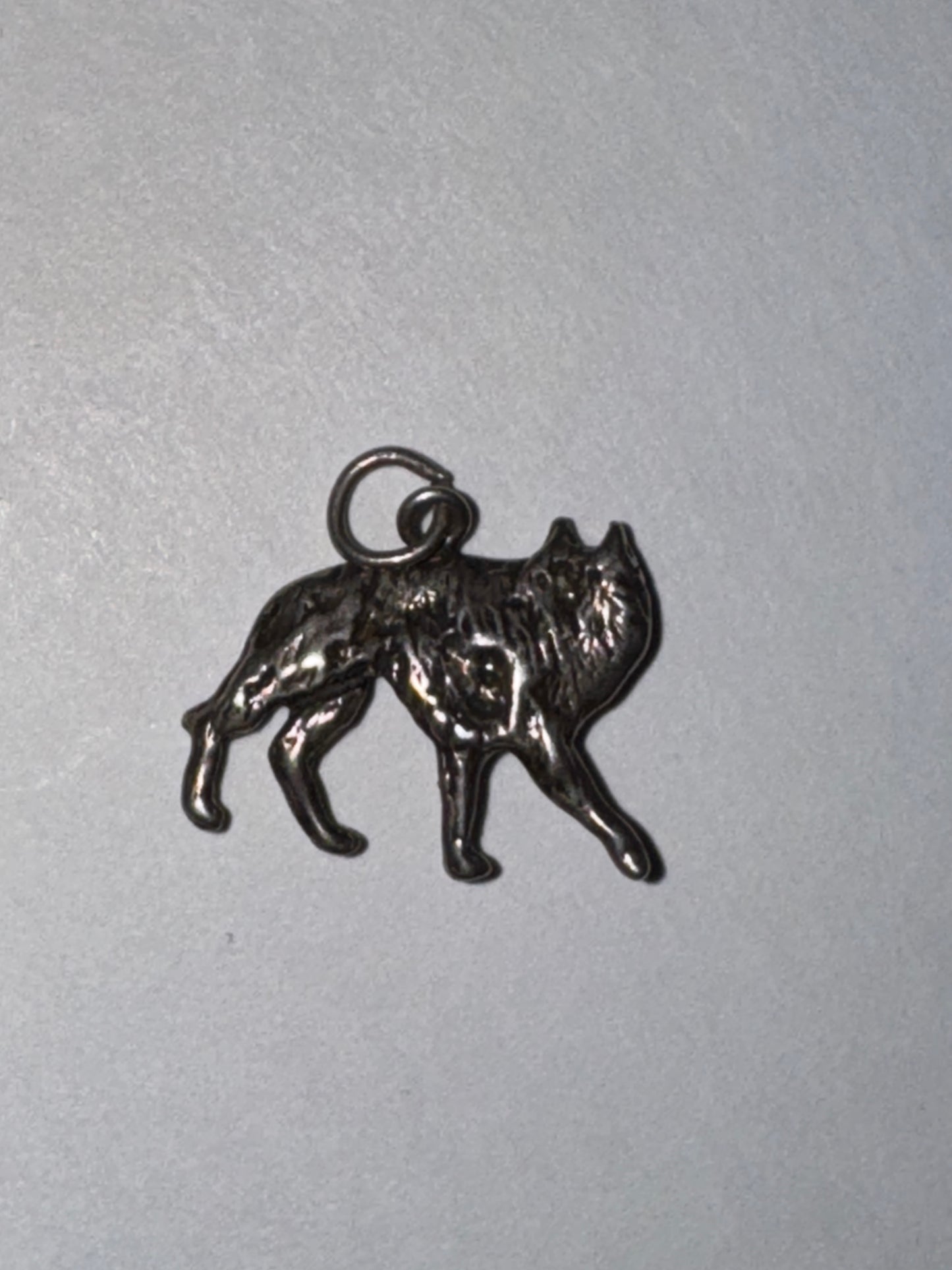 Sterling Silver Wolf Pendant