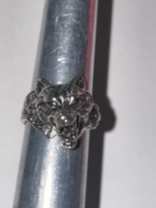 Wolf's Head Ring, Size 10