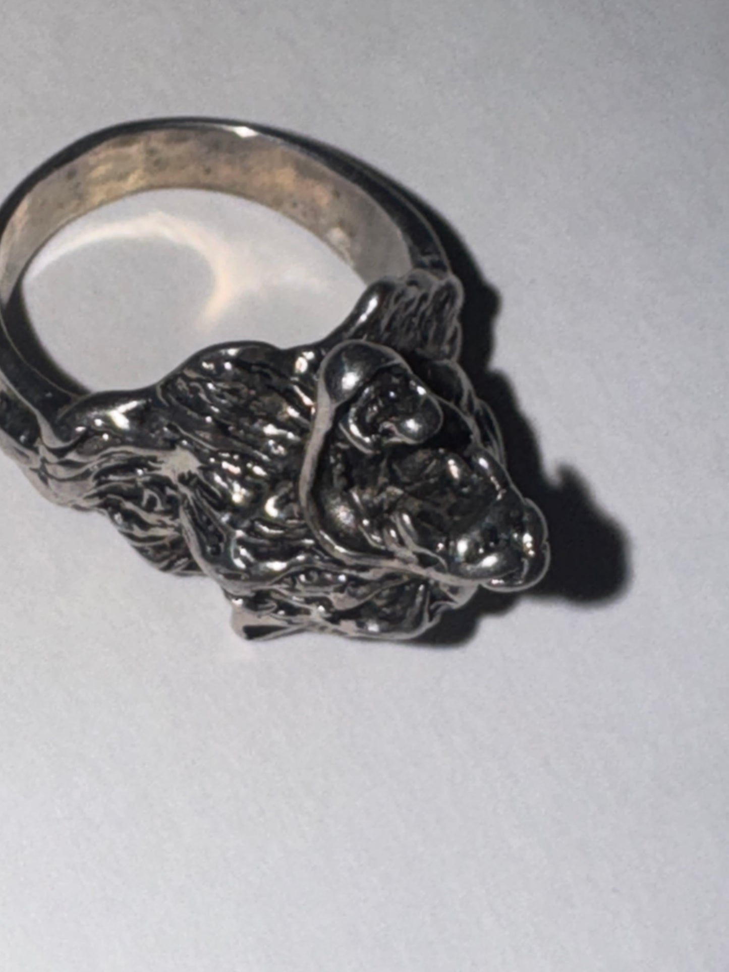 Wolf's Head Ring, Size 10
