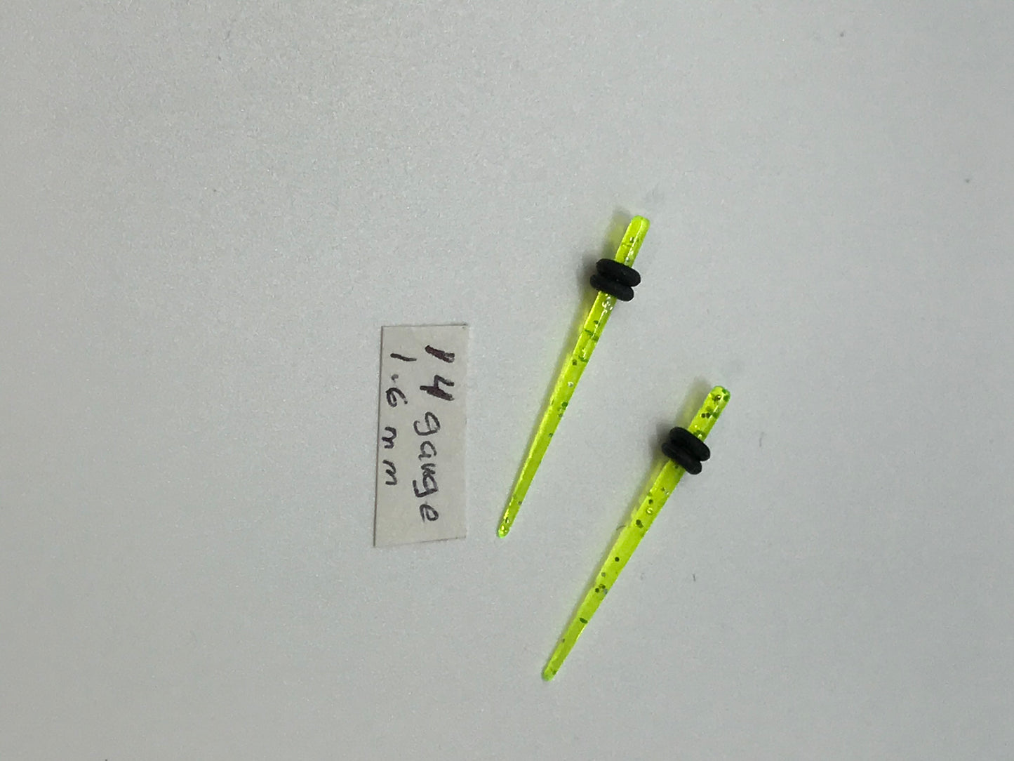 14 Gauge Uv Acrylic Glitter Gauging Tapers