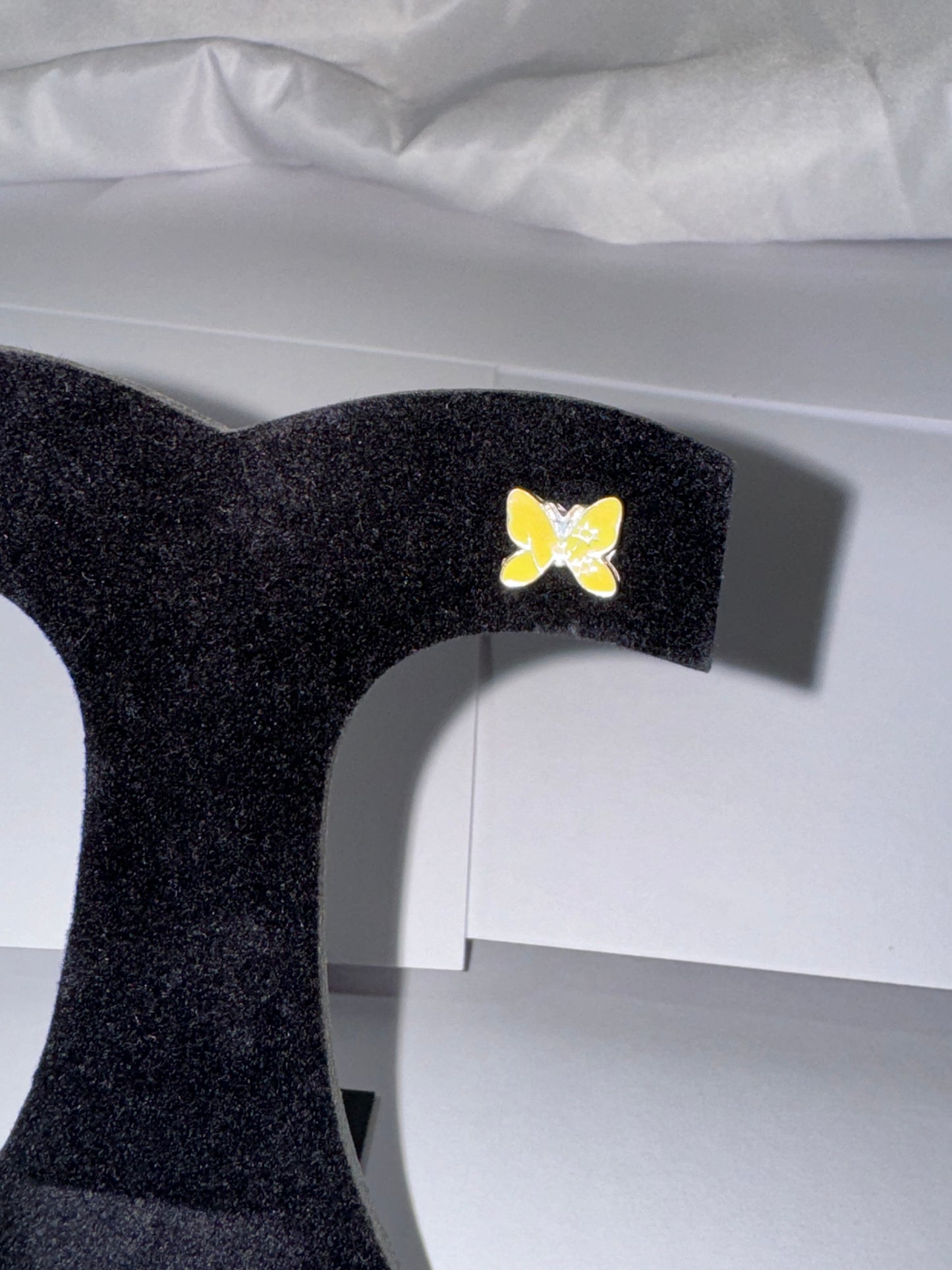 Yellow Butterfly Post Earrings