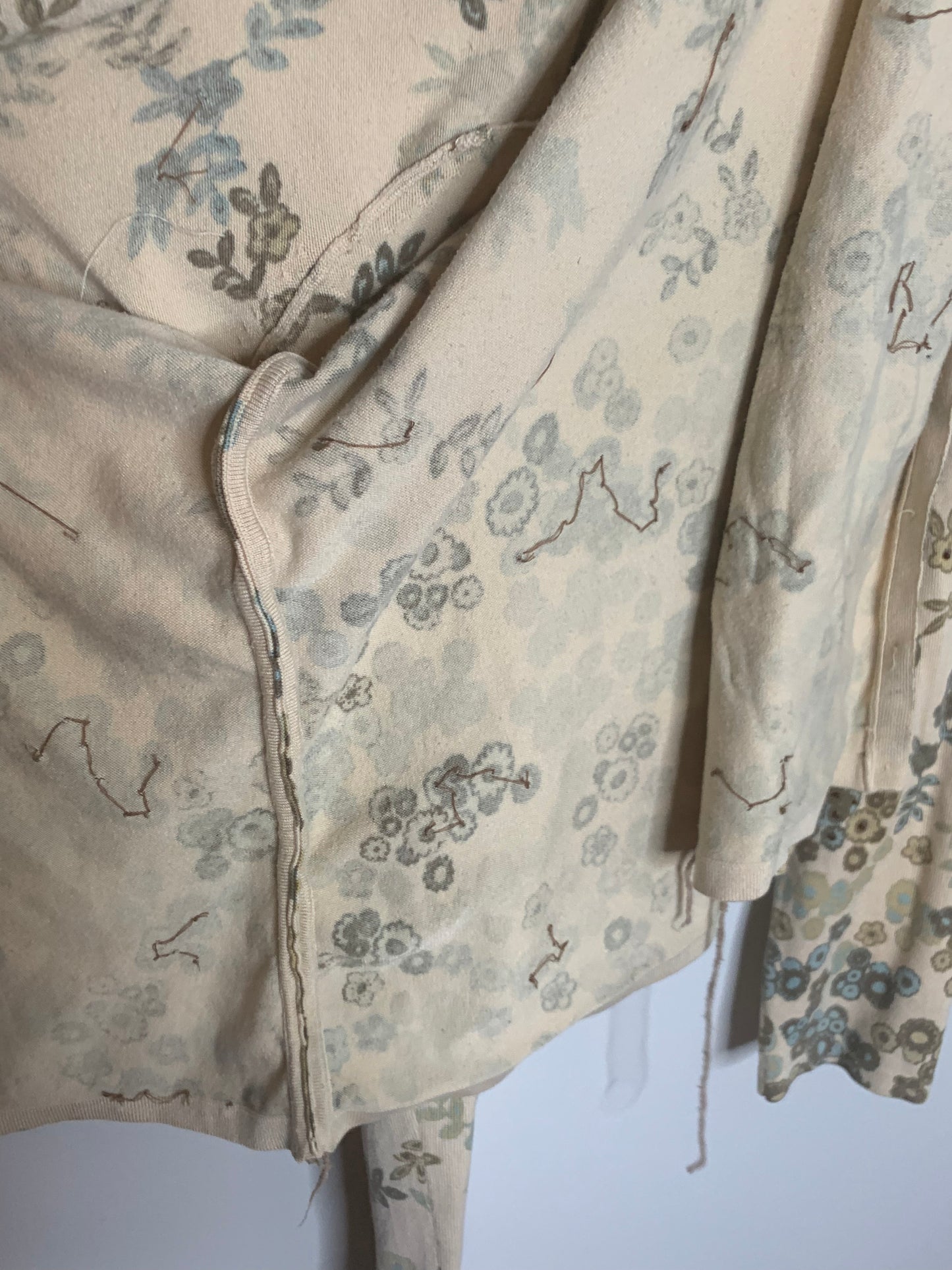 Yellow Floral Easel Shirt Set, Size Medium
