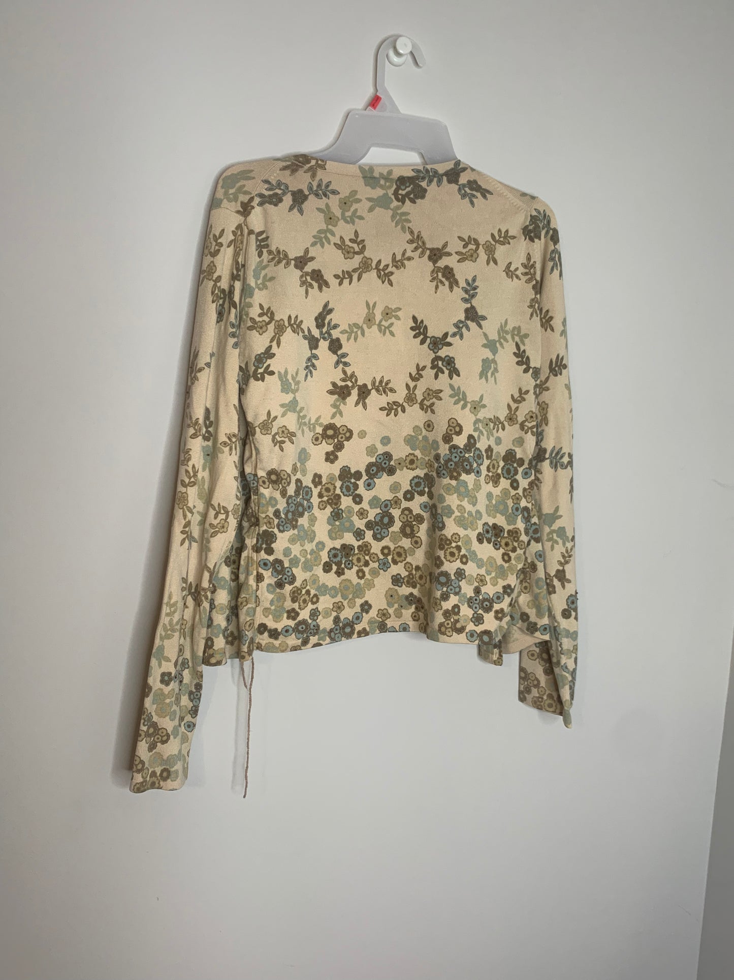 Yellow Floral Easel Shirt Set, Size Medium