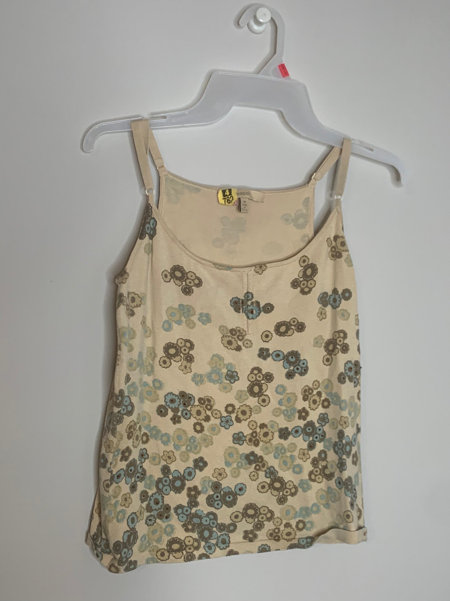 Yellow Floral Easel Shirt Set, Size Medium