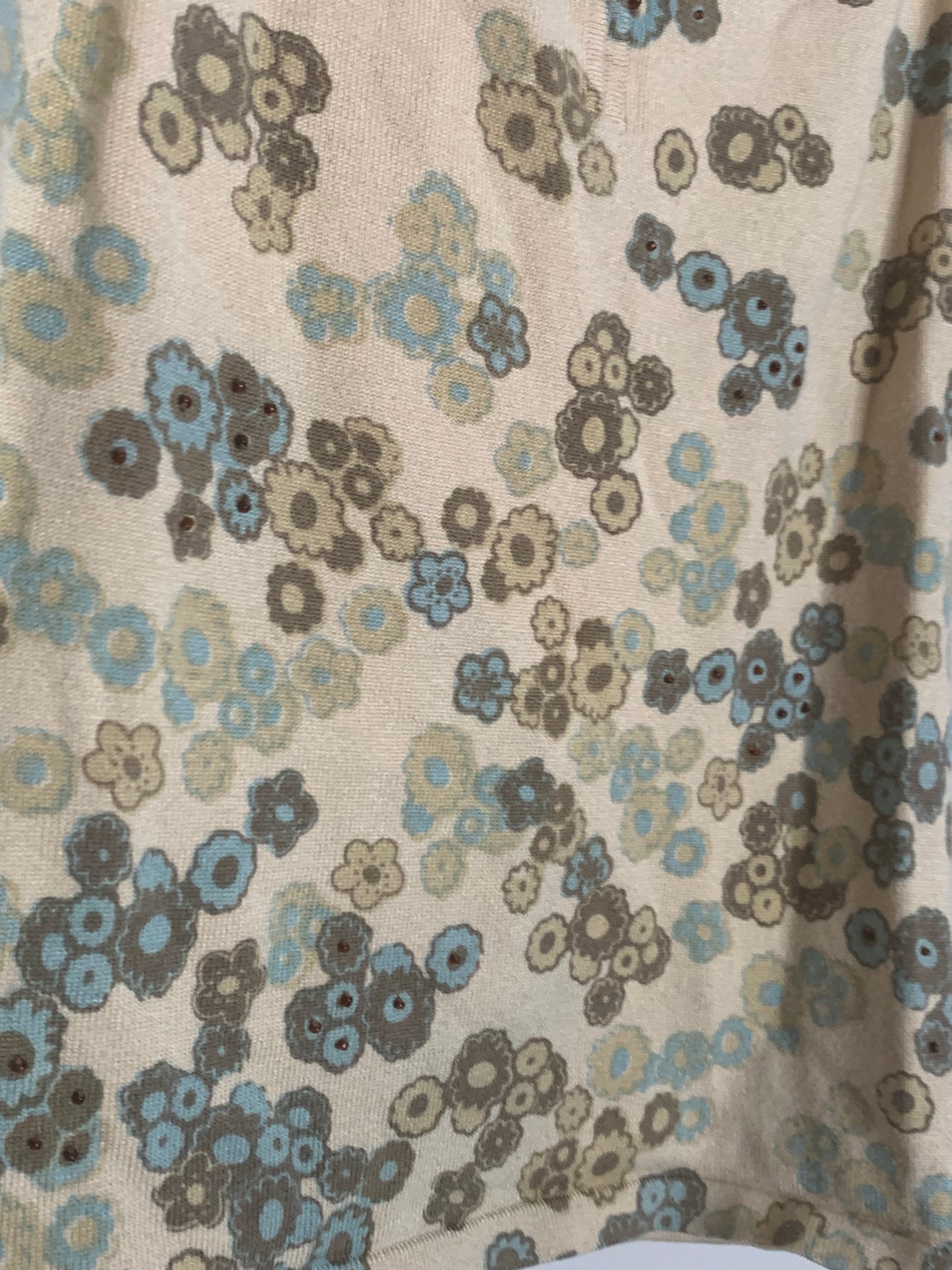 Yellow Floral Easel Shirt Set, Size Medium