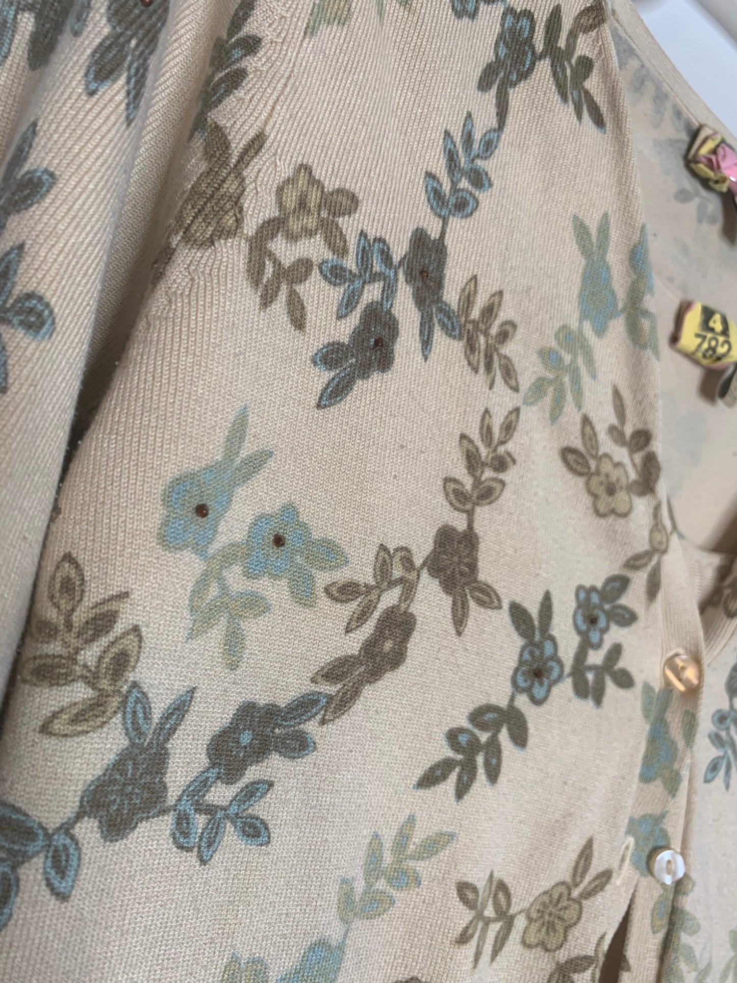 Yellow Floral Easel Shirt Set, Size Medium