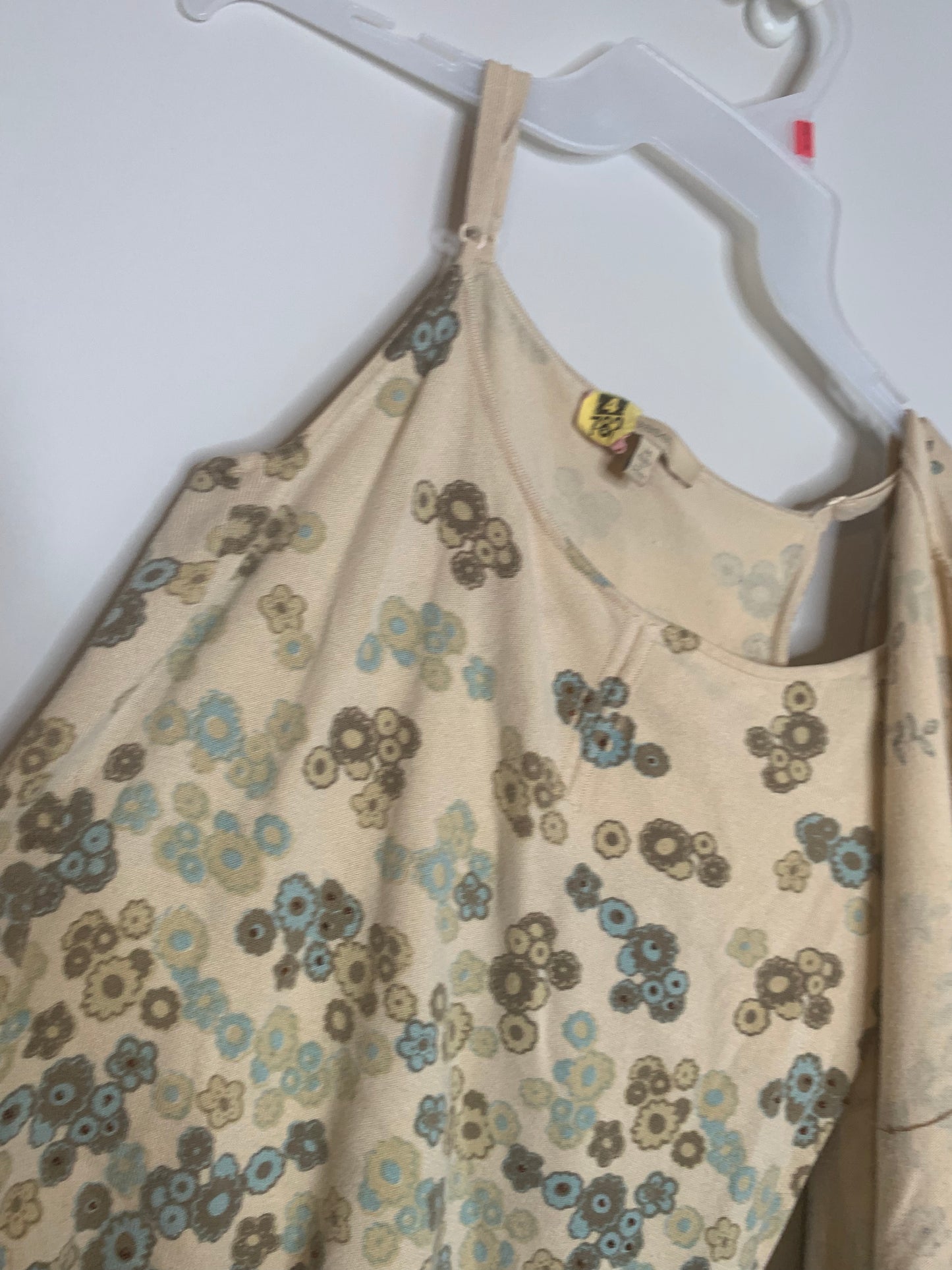 Yellow Floral Easel Shirt Set, Size Medium