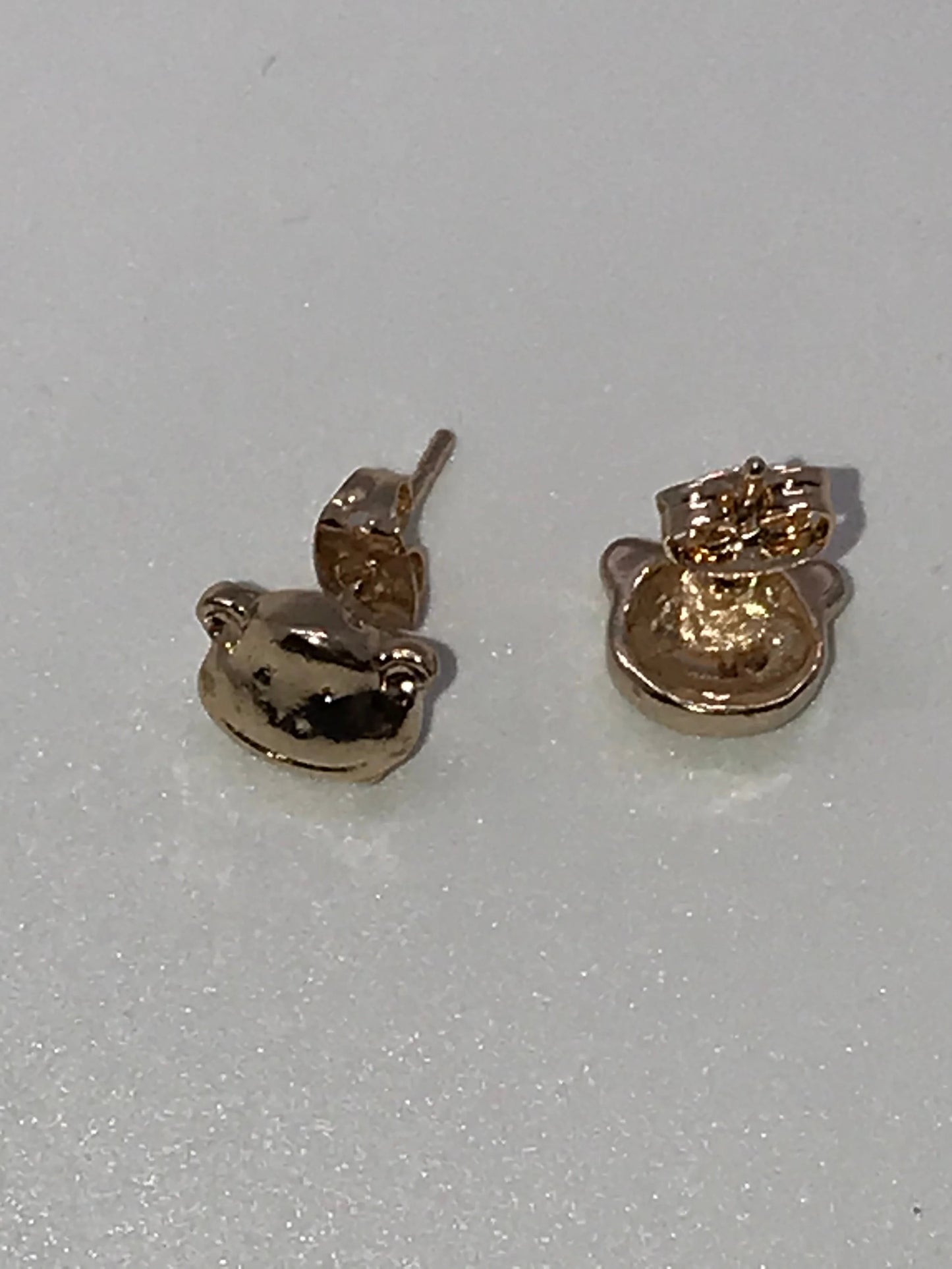 18ktgf Monkey Post Earrings