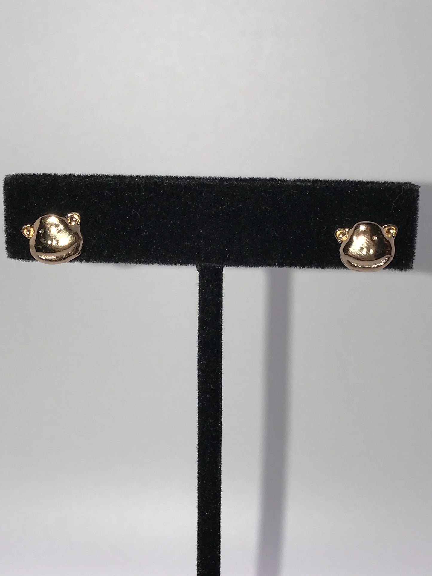 18ktgf Monkey Post Earrings