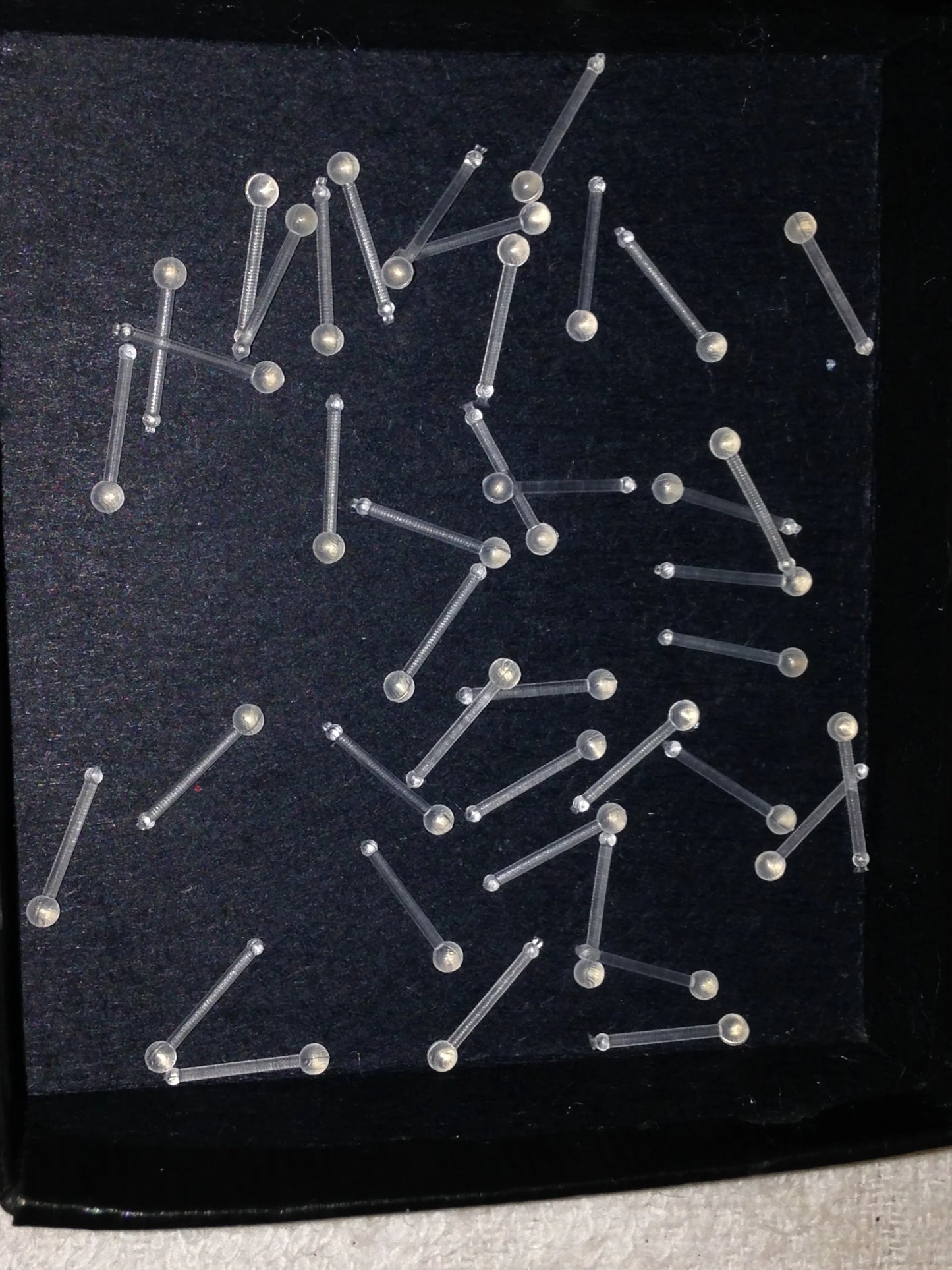 20 Gauge Clear Spacer Nose Rings