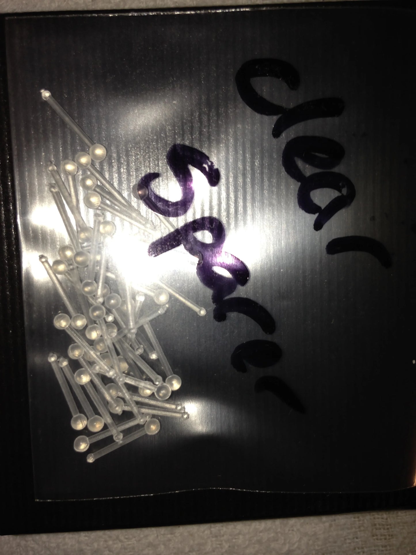 20 Gauge Clear Spacer Nose Rings