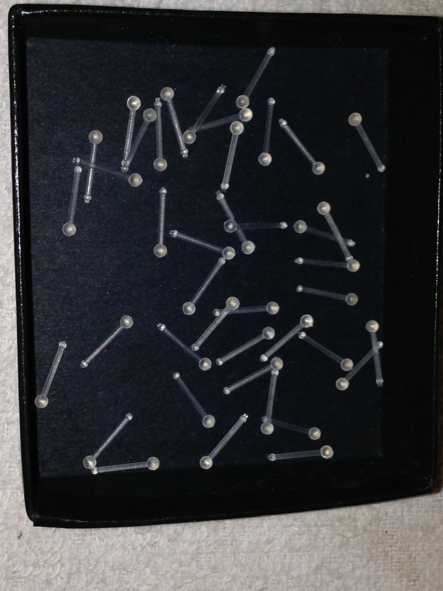 20 Gauge Clear Spacer Nose Rings