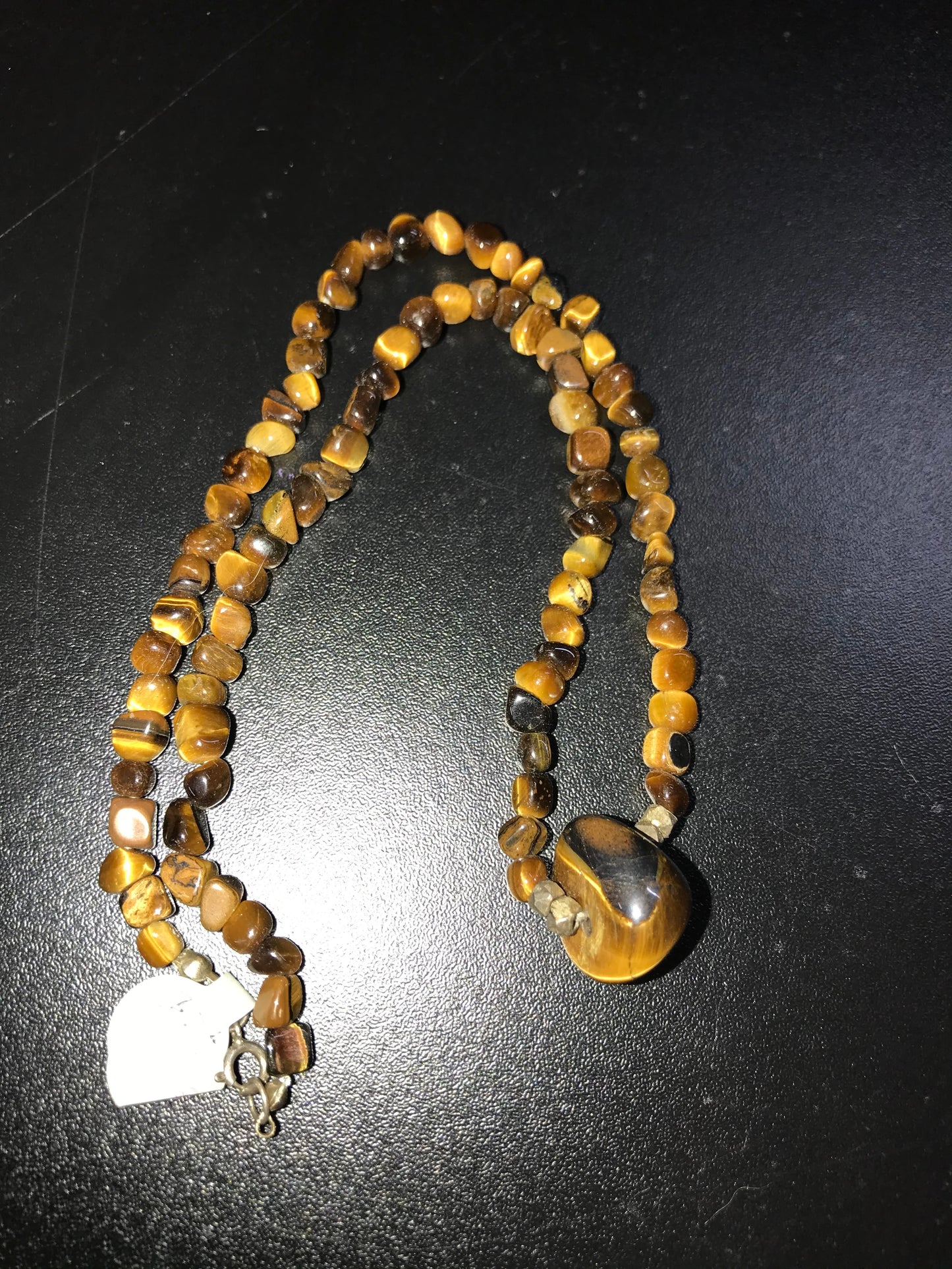 17" Tigerseye Beaded Necklace