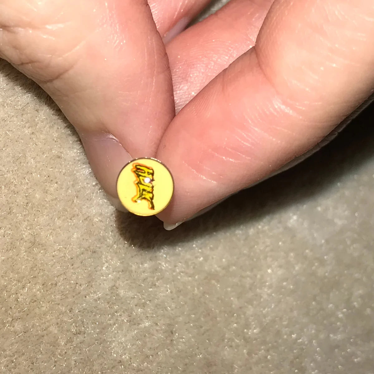 14 gauge Hulk Steel Tongue Ring
