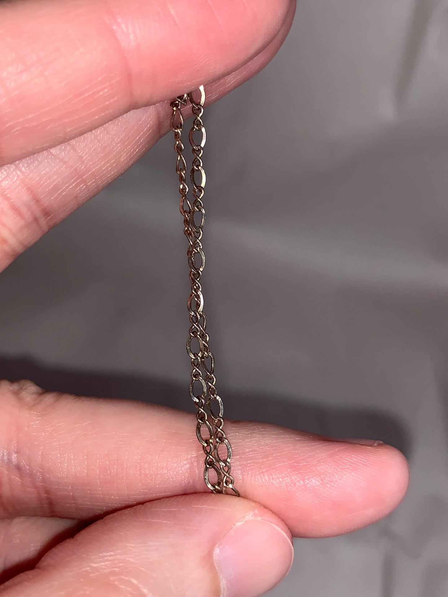 8 1/2" Long Sterling Silver Figure 8 Bracelet