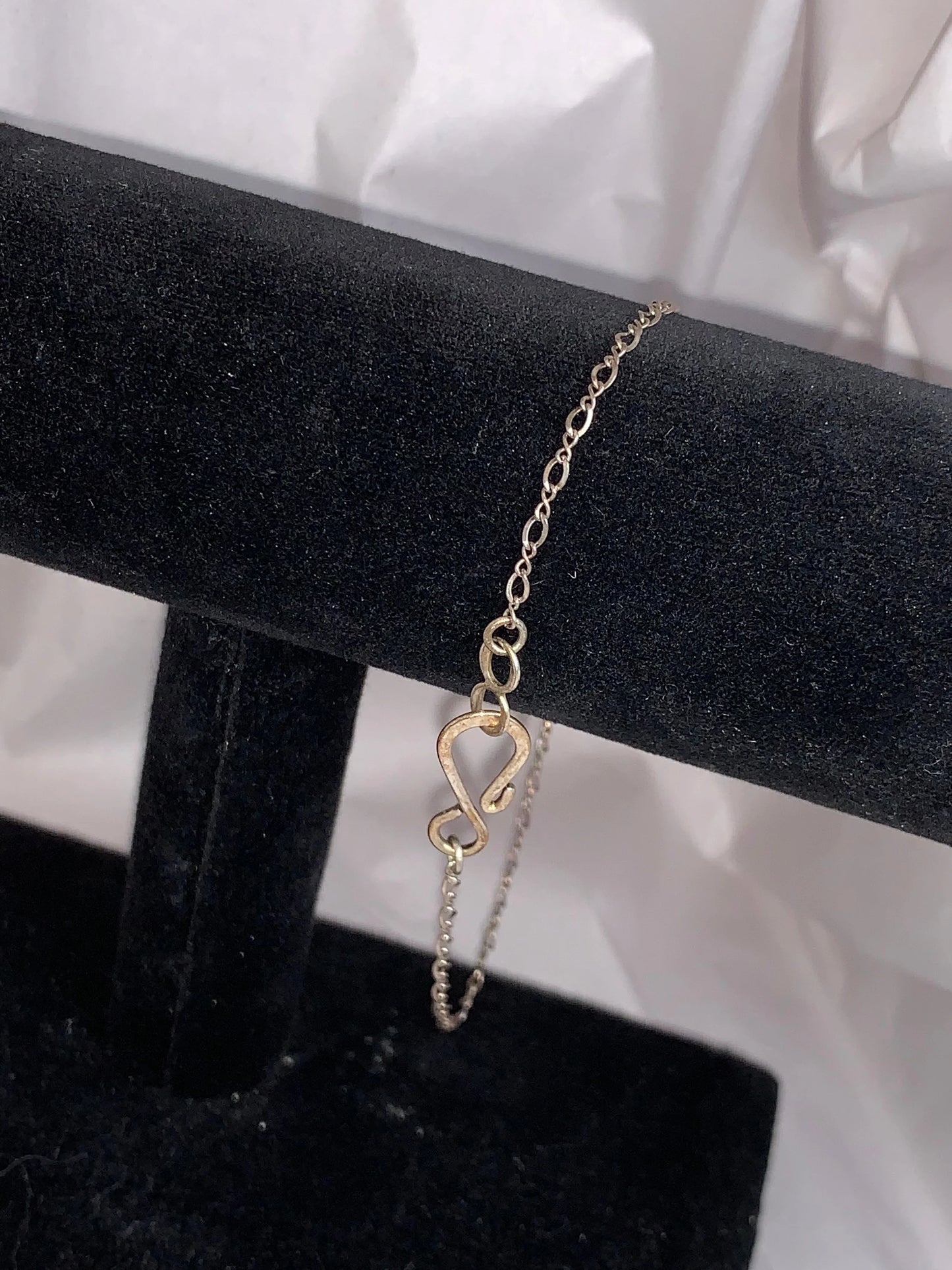 8 1/2" Long Sterling Silver Figure 8 Bracelet